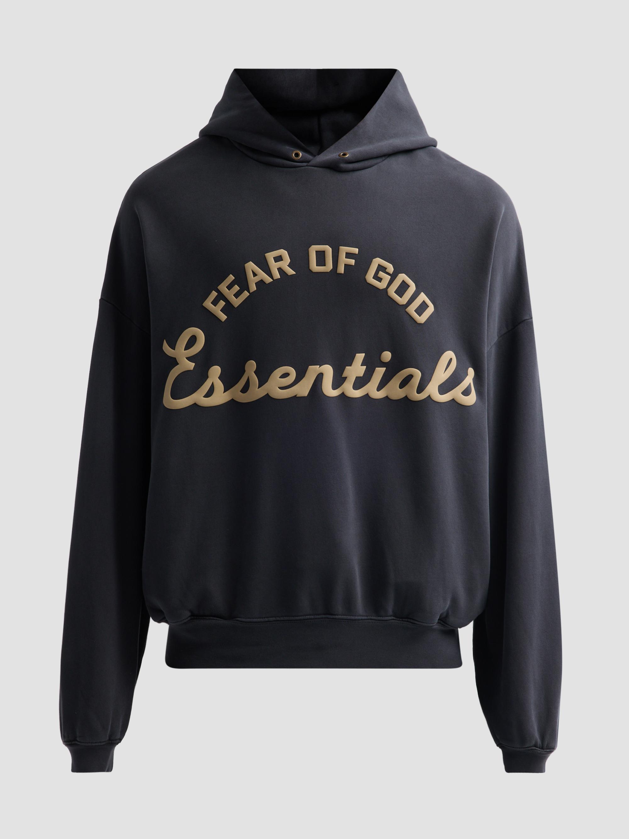 Fear of God Logo Distressed Cotton Hoodie | Saks Fifth Avenue