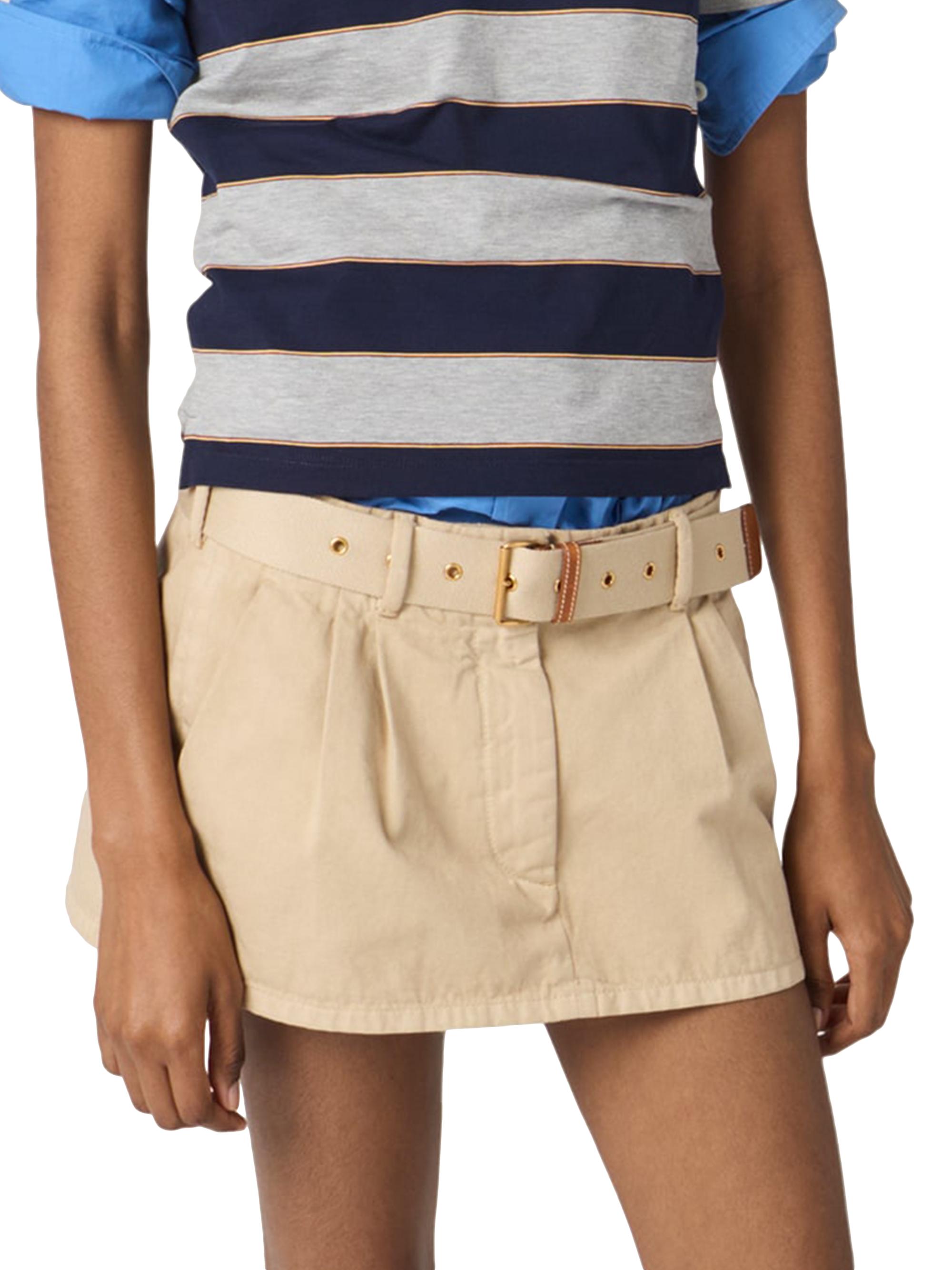 Miu Miu Old Gabardine Mini Skirt | Saks Fifth Avenue