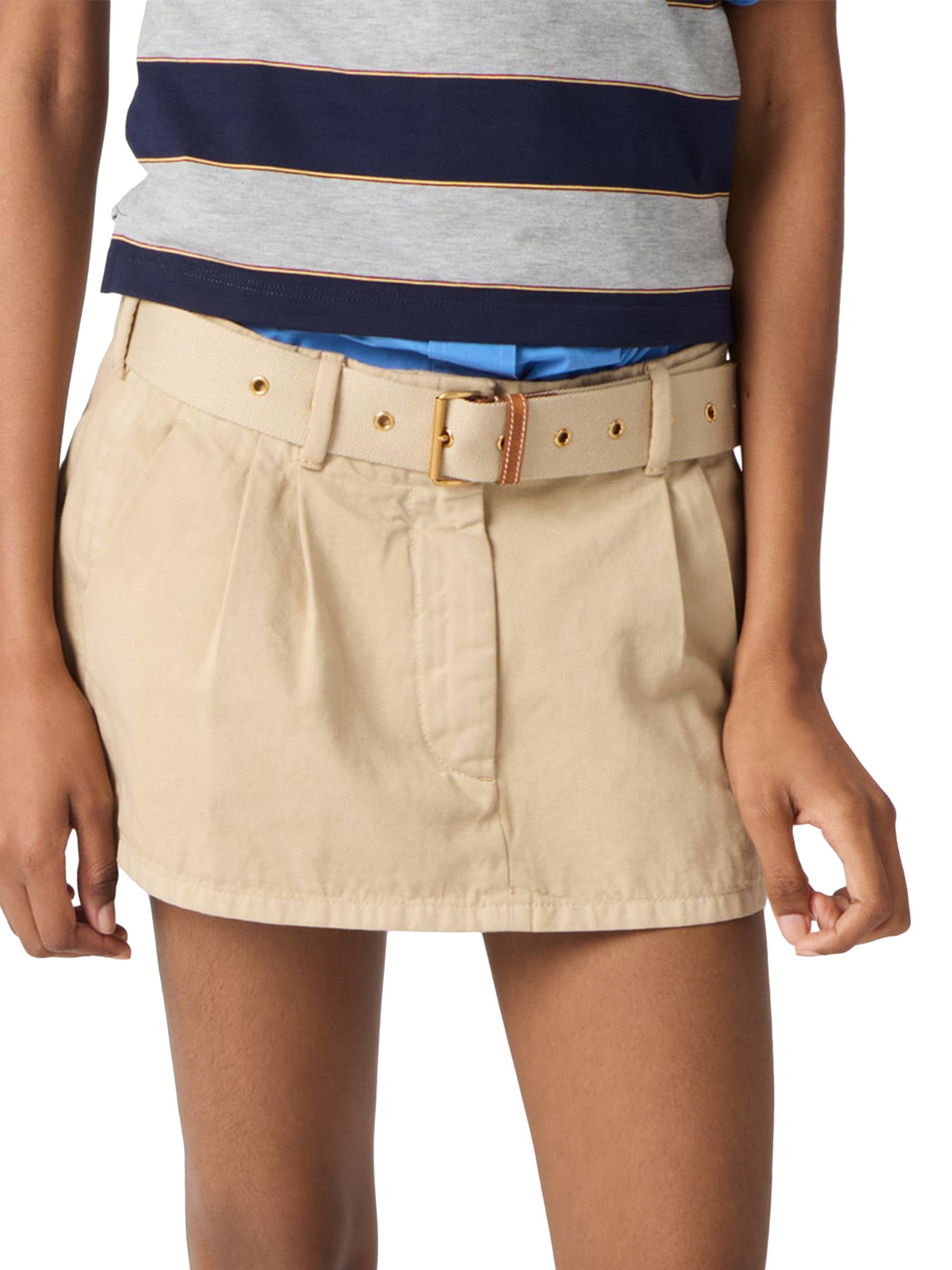 Miu Miu Old Gabardine Mini Skirt | Saks Fifth Avenue