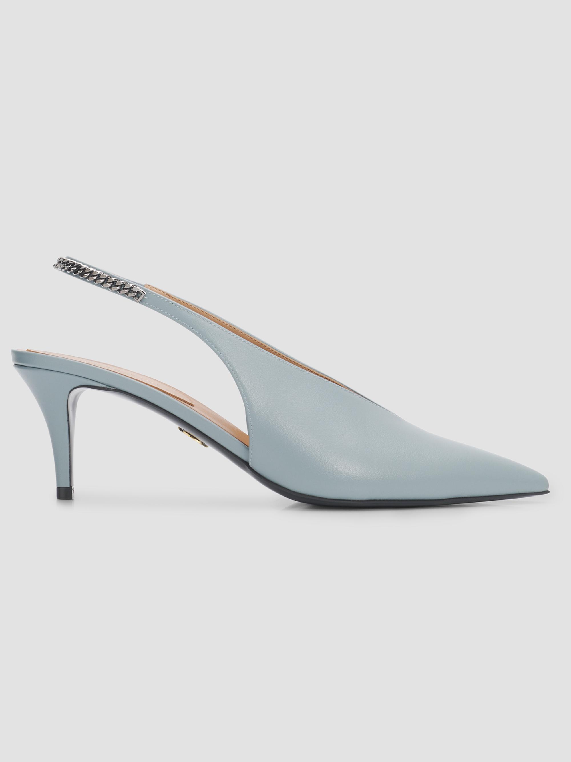 Stella McCartney Women's Falabella 65MM Slingback Pumps - Ice Blue | Thumbnail 5