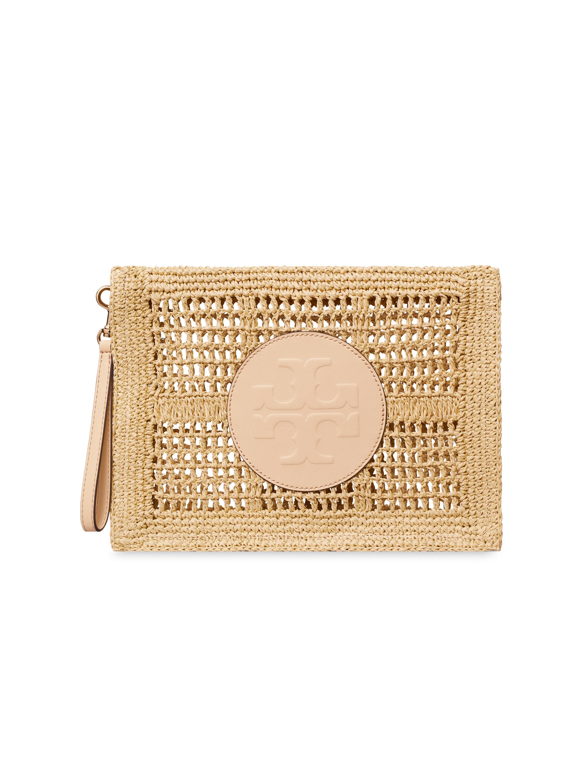 Tory Burch Women's Ella Crochet Pouch - Natural - Women's Bags