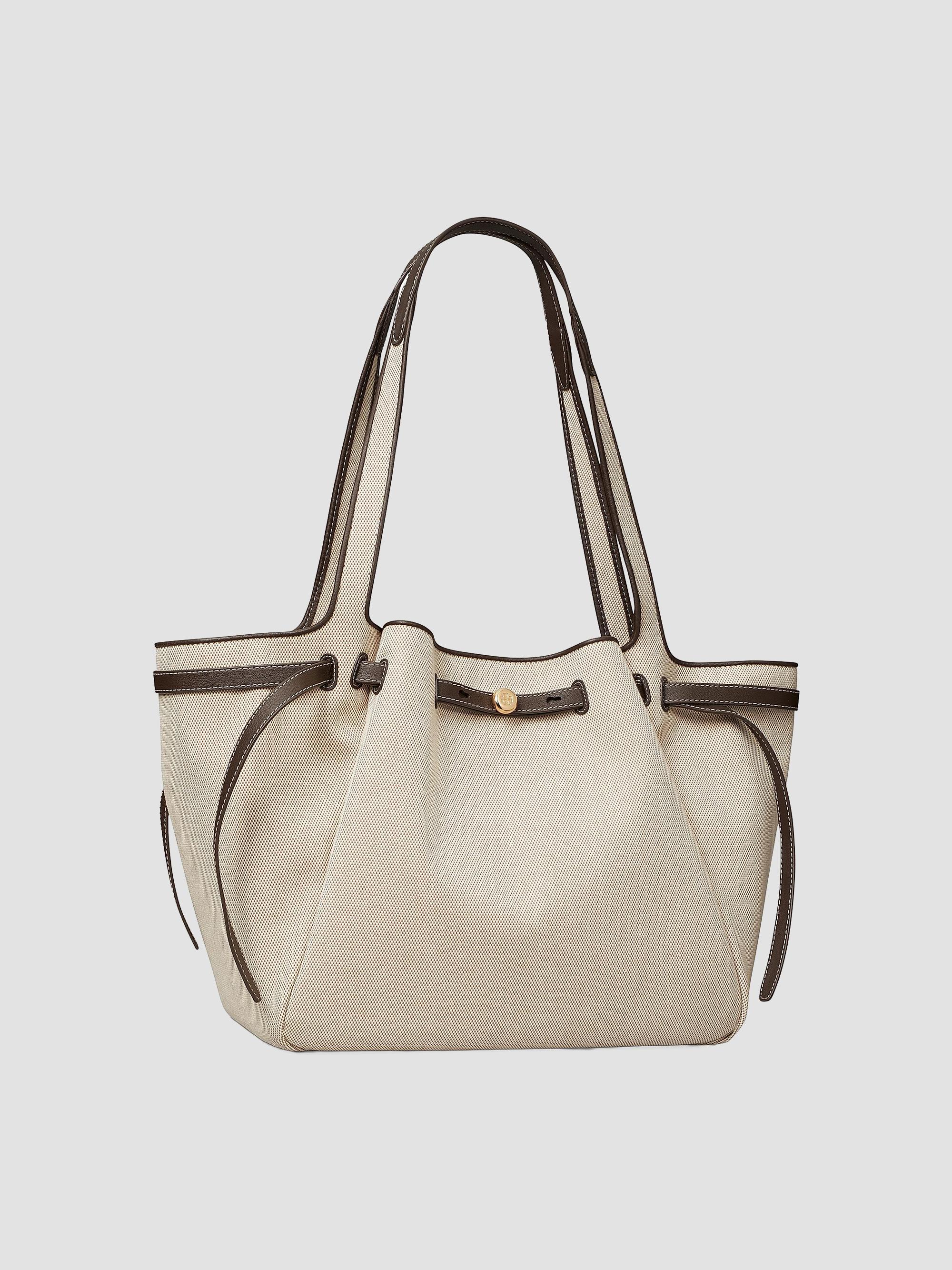 Tory Burch Romy Cotton Canvas Tote Bag | Saks Fifth Avenue