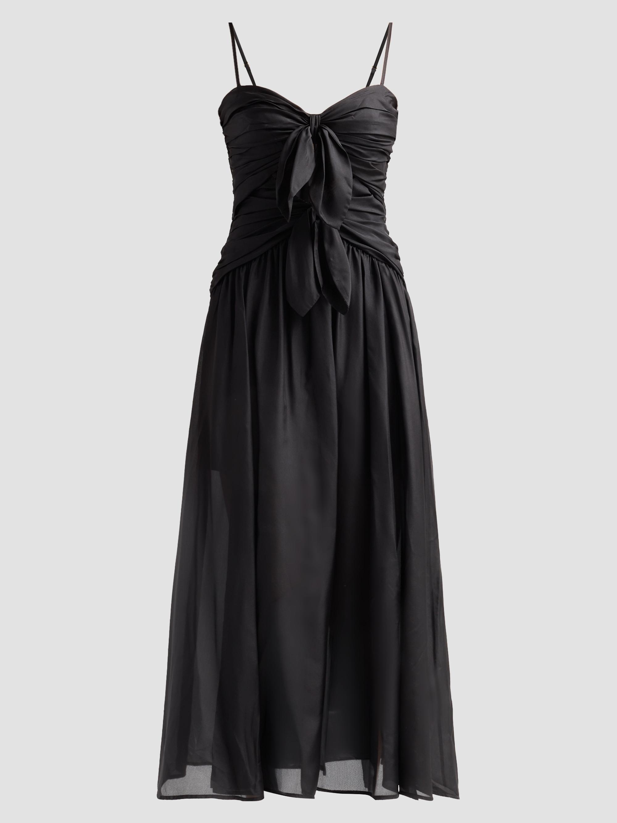 Zimmermann Indra Silk Plunge Halter Maxi Dress | Saks Fifth Avenue