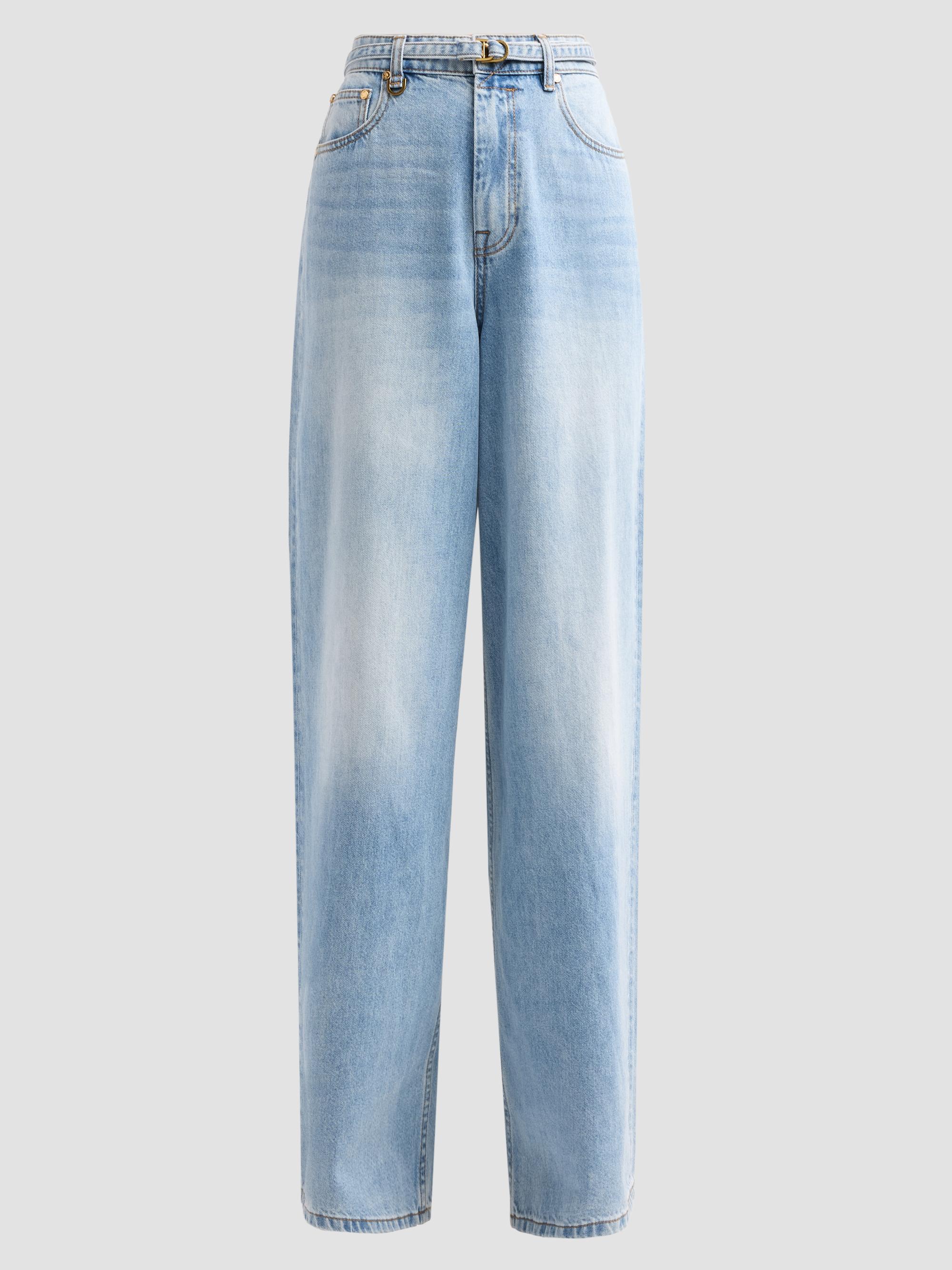 Zimmermann Roselight Braided Pocket Crop Flare Jeans | Saks Fifth
