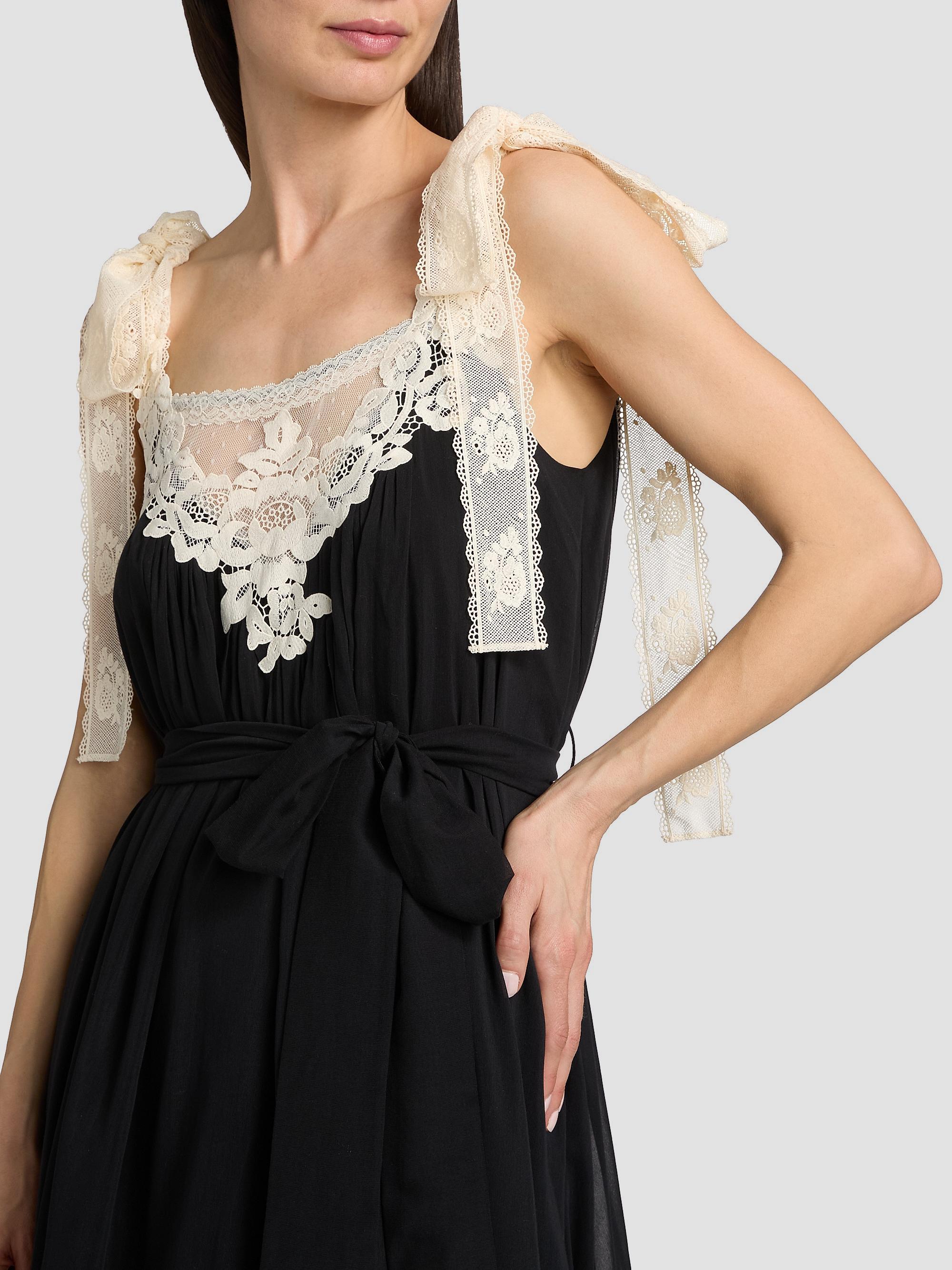 Zimmermann Women's Roselight Cotton-Silk Slip Maxi Dress - Black | Thumbnail 6