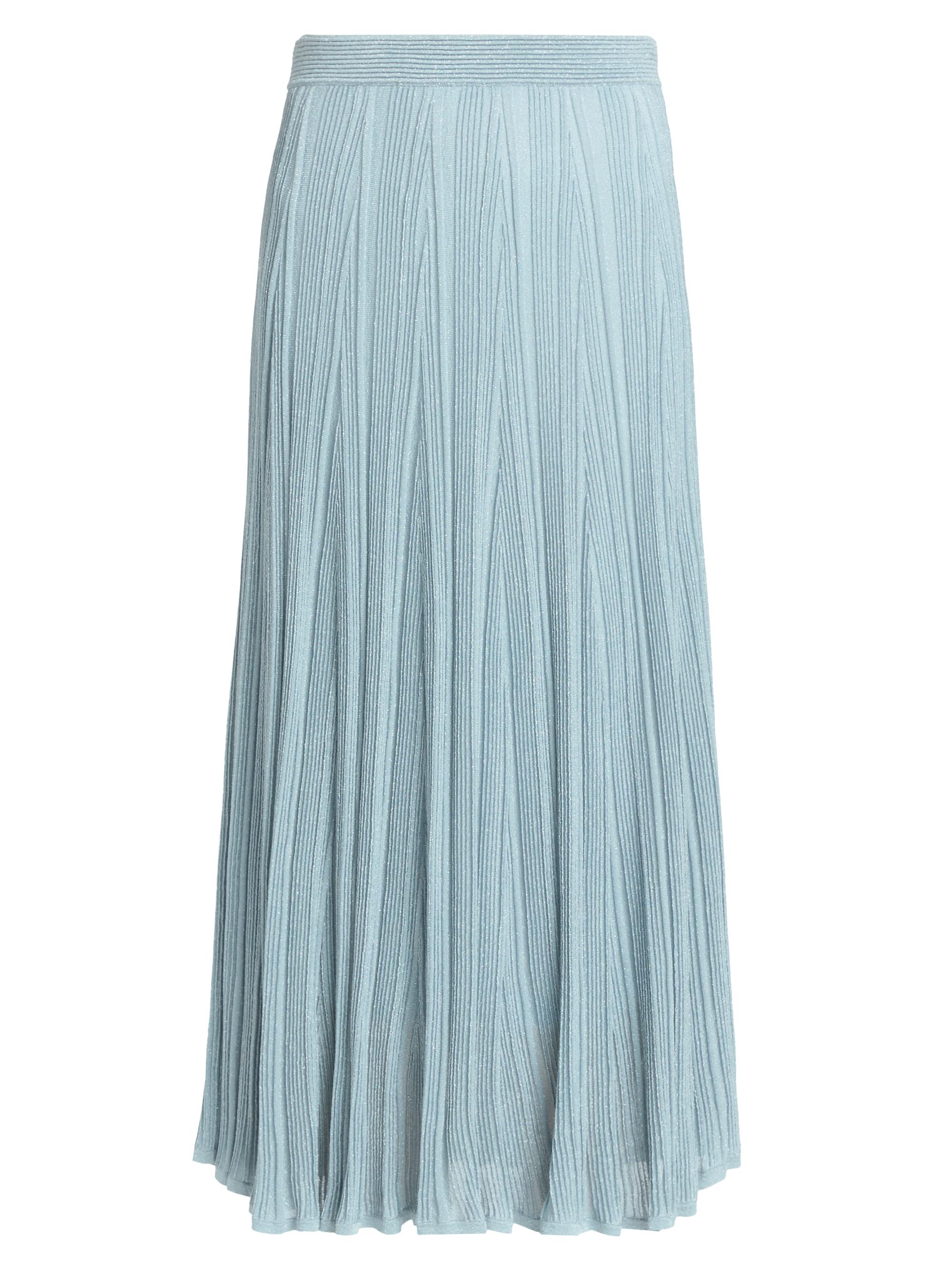 Zimmermann Women's Aster Metallic Midi-Skirt - Metallic Blue | Thumbnail 8