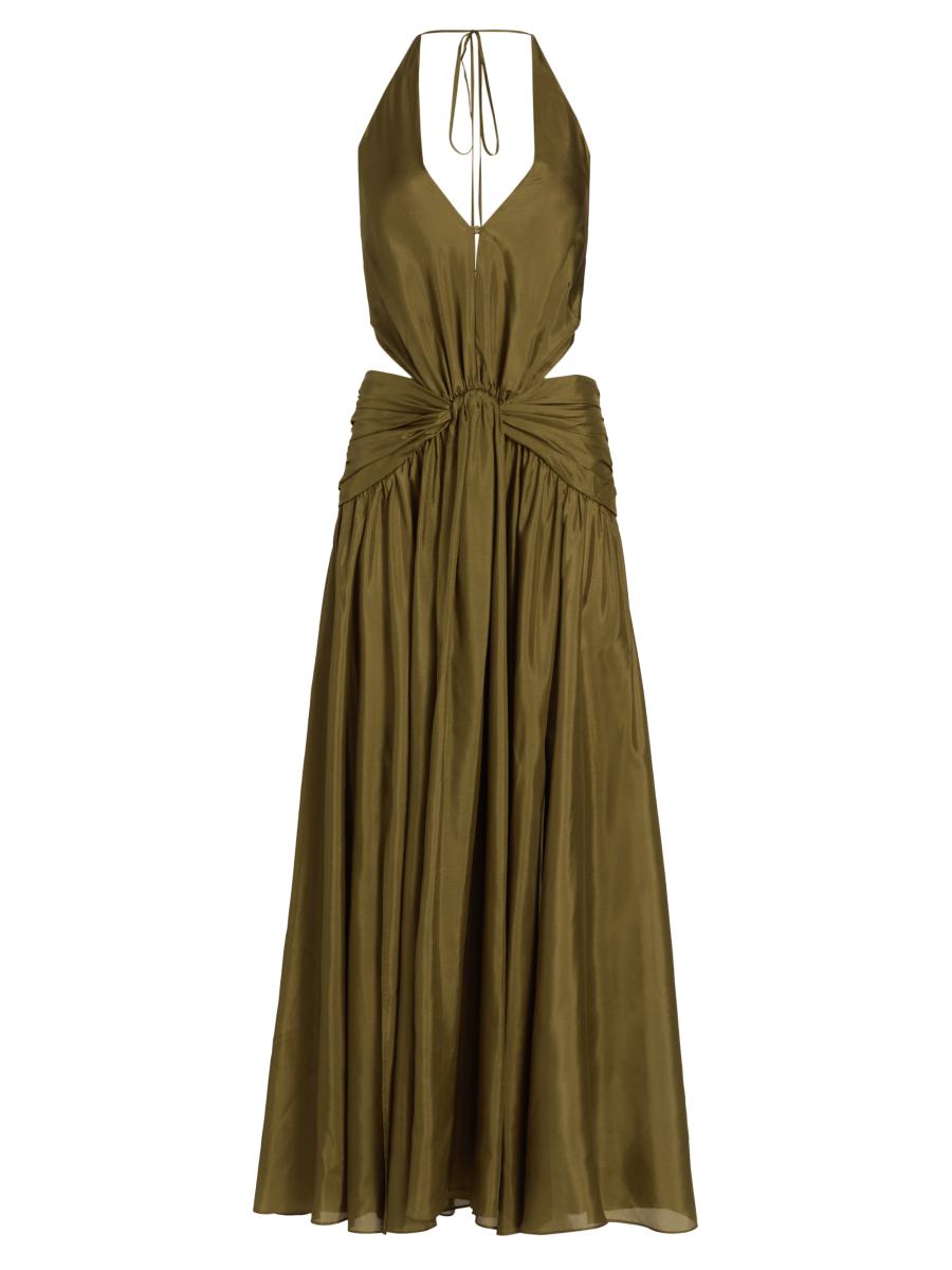 zimmermann golden plunge maxi dress Zimmermann Golden Plunge Maxi Dress