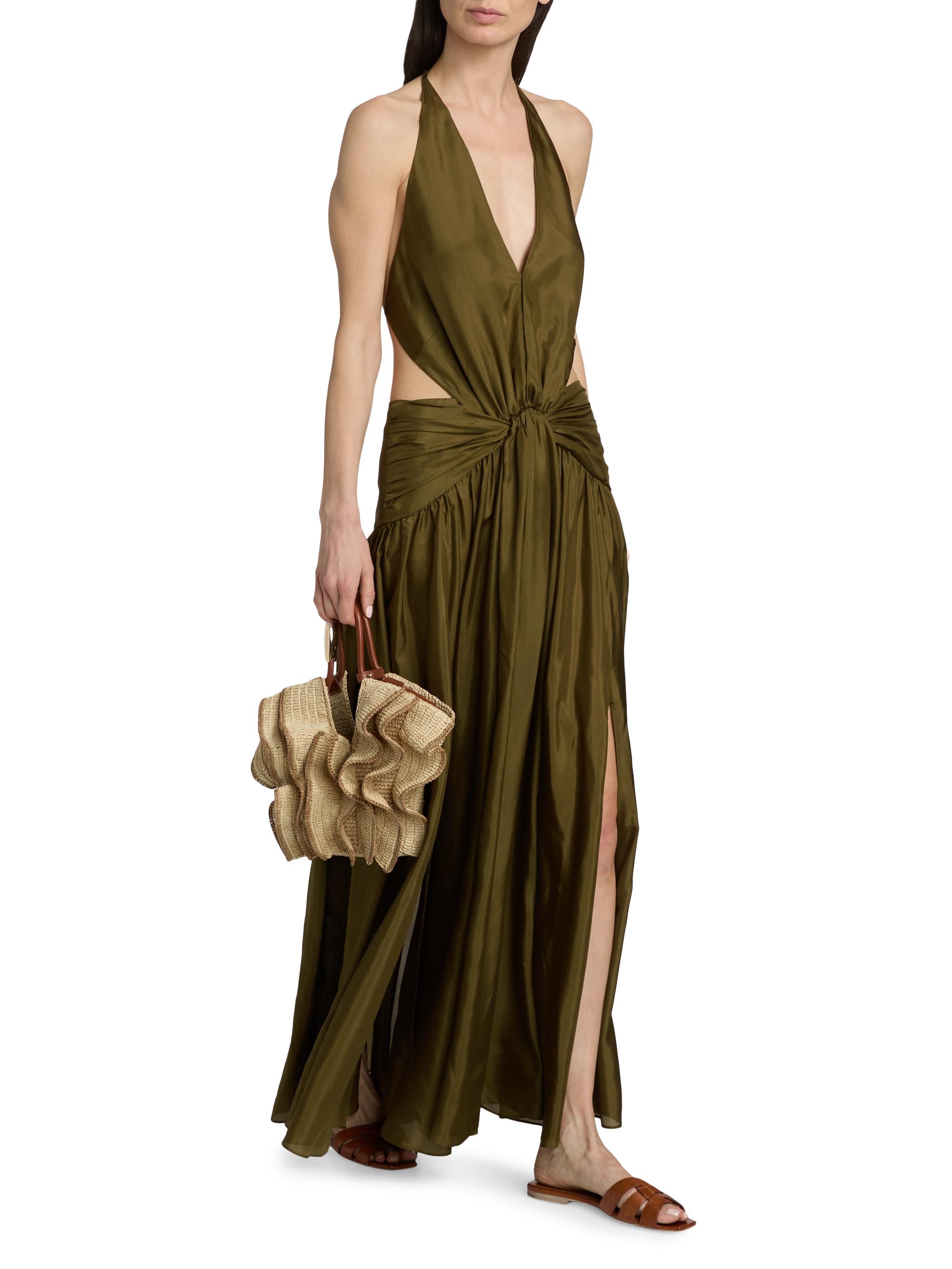 odd muse halter dress Deep Plunge Halter Maxi main image 0