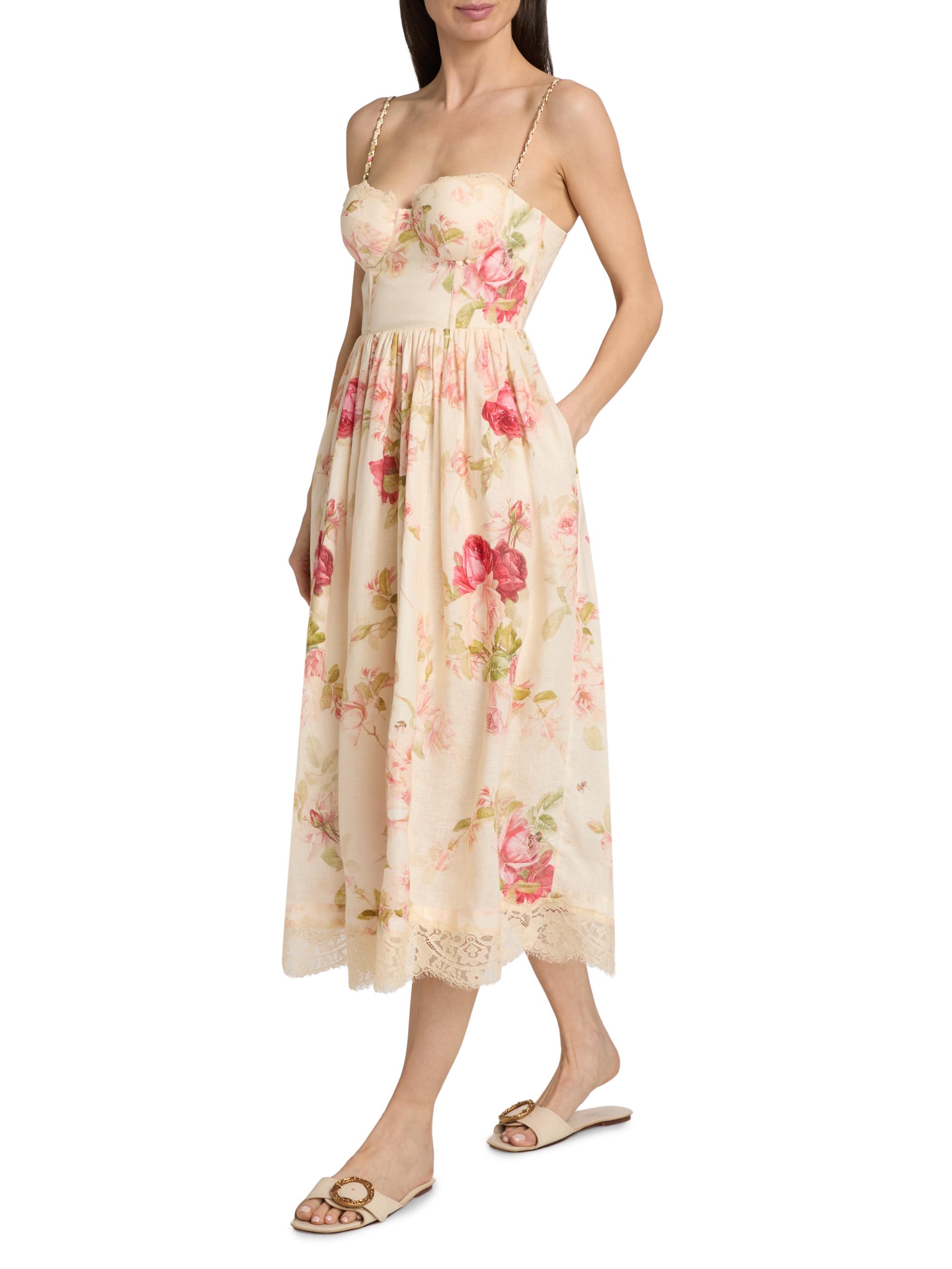 Zimmermann Women's Roselight Picnic Maxi Dress - Cream Rose Floral | Thumbnail 2