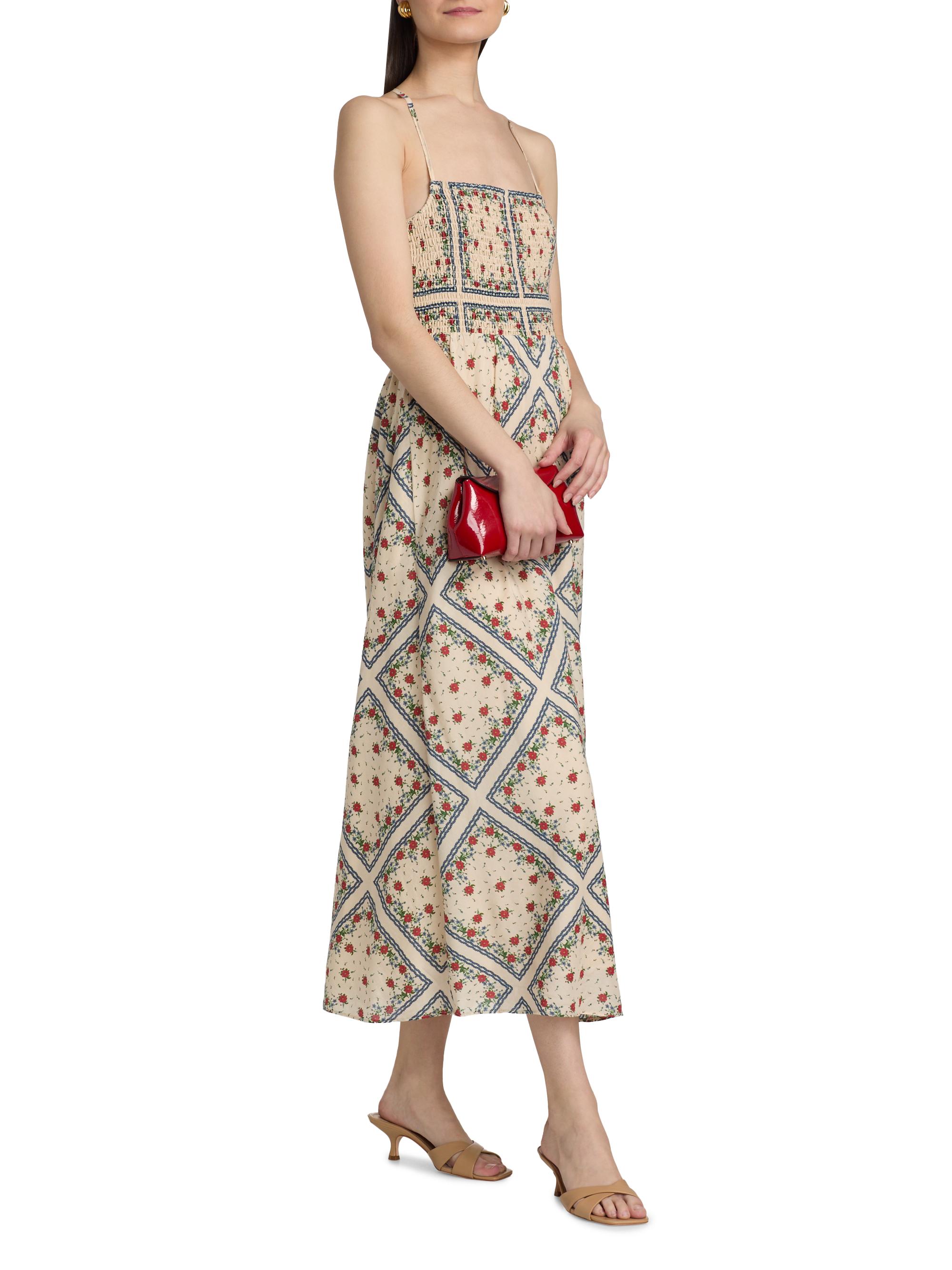 Cami NYC Women's Cecily Floral Cotton-Silk A-Line Midi-Dress - Heirloom Bandana | Thumbnail 4