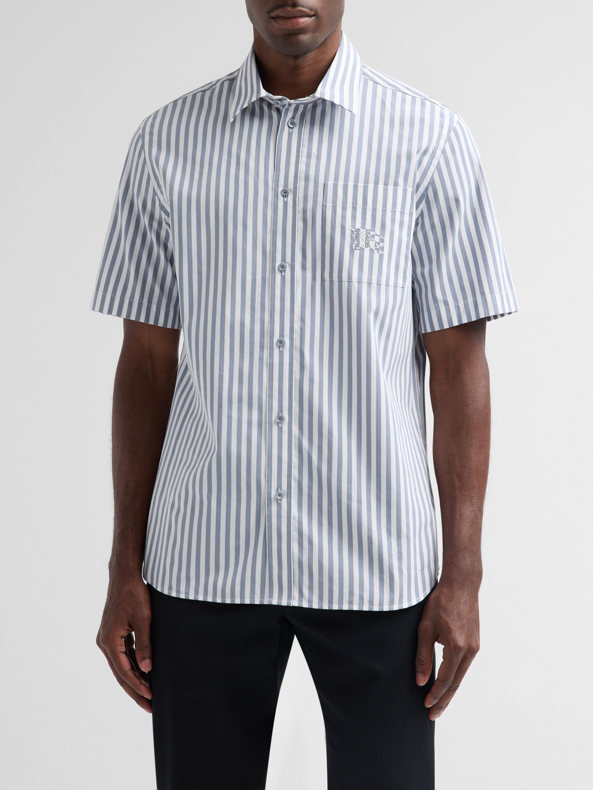 Burberry Robert Striped Cotton Poplin Shirt | Saks Fifth Avenue