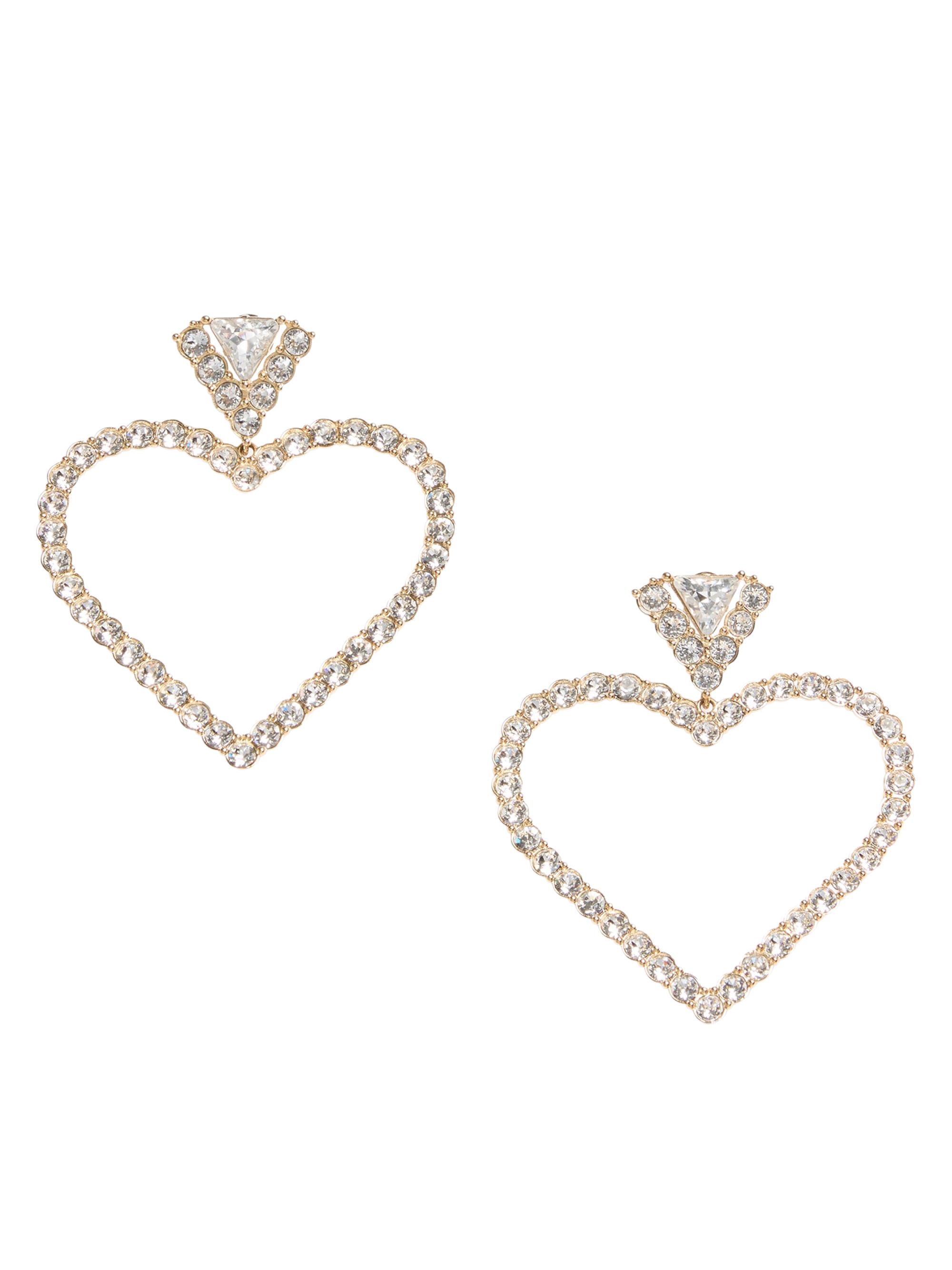 Valentino Garavani Women's Coeur Royal Metal & Swarovski Crystal Drop Earrings - Gold Crystal