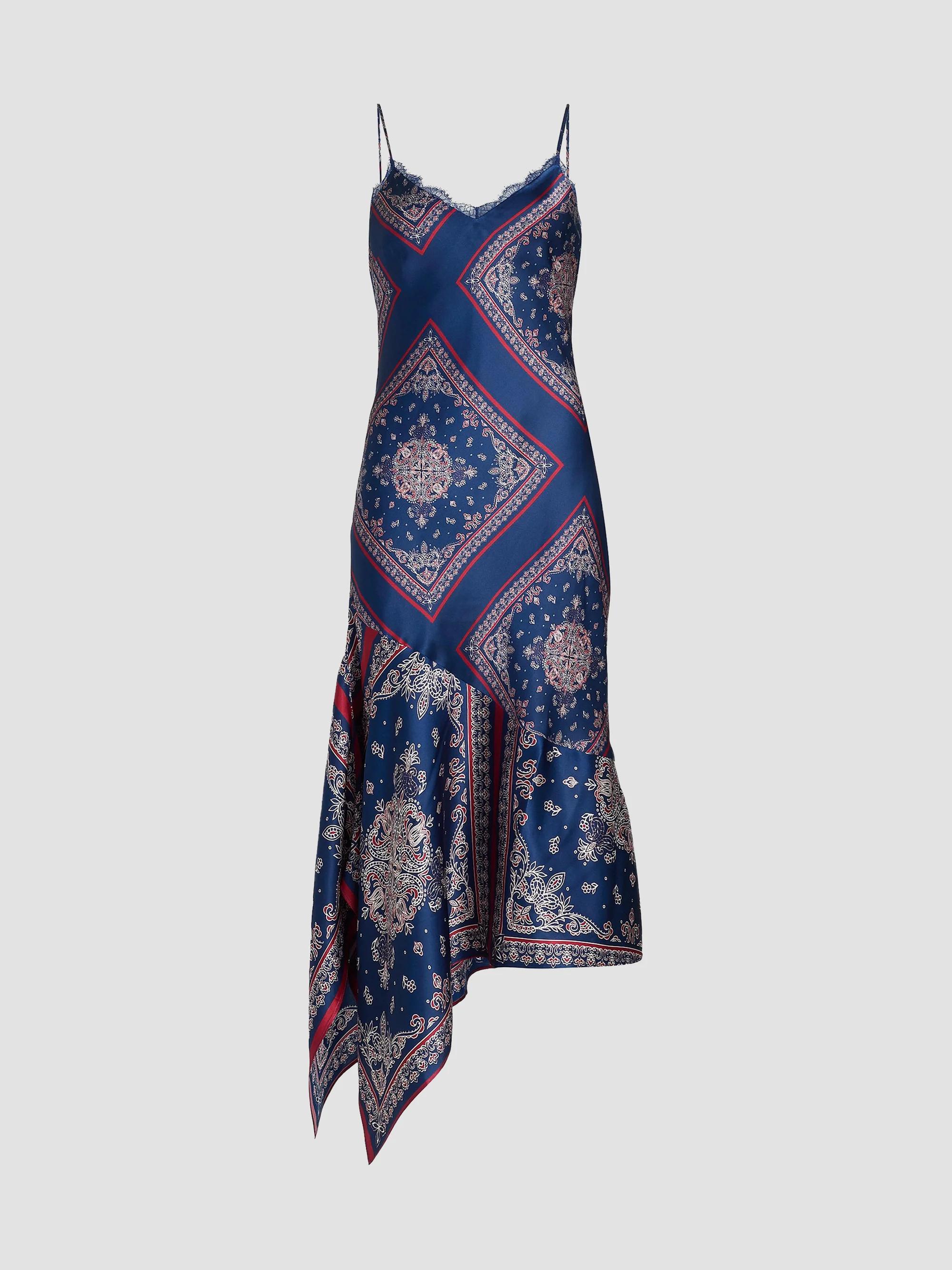 cocktail dresses nyc Women's Cami Designer Color:Navy Blue as pic 254162-001 Saks Fifth Avenue Leslie Fashion