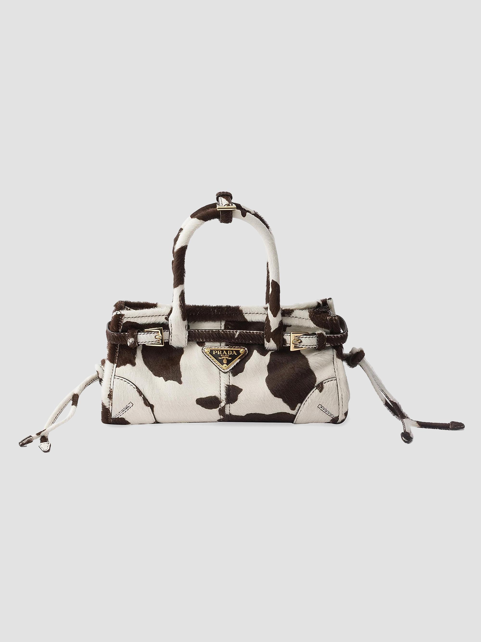 Prada Bonnie Mini Printed Leather Top Handle Bag | Saks Fifth Avenue