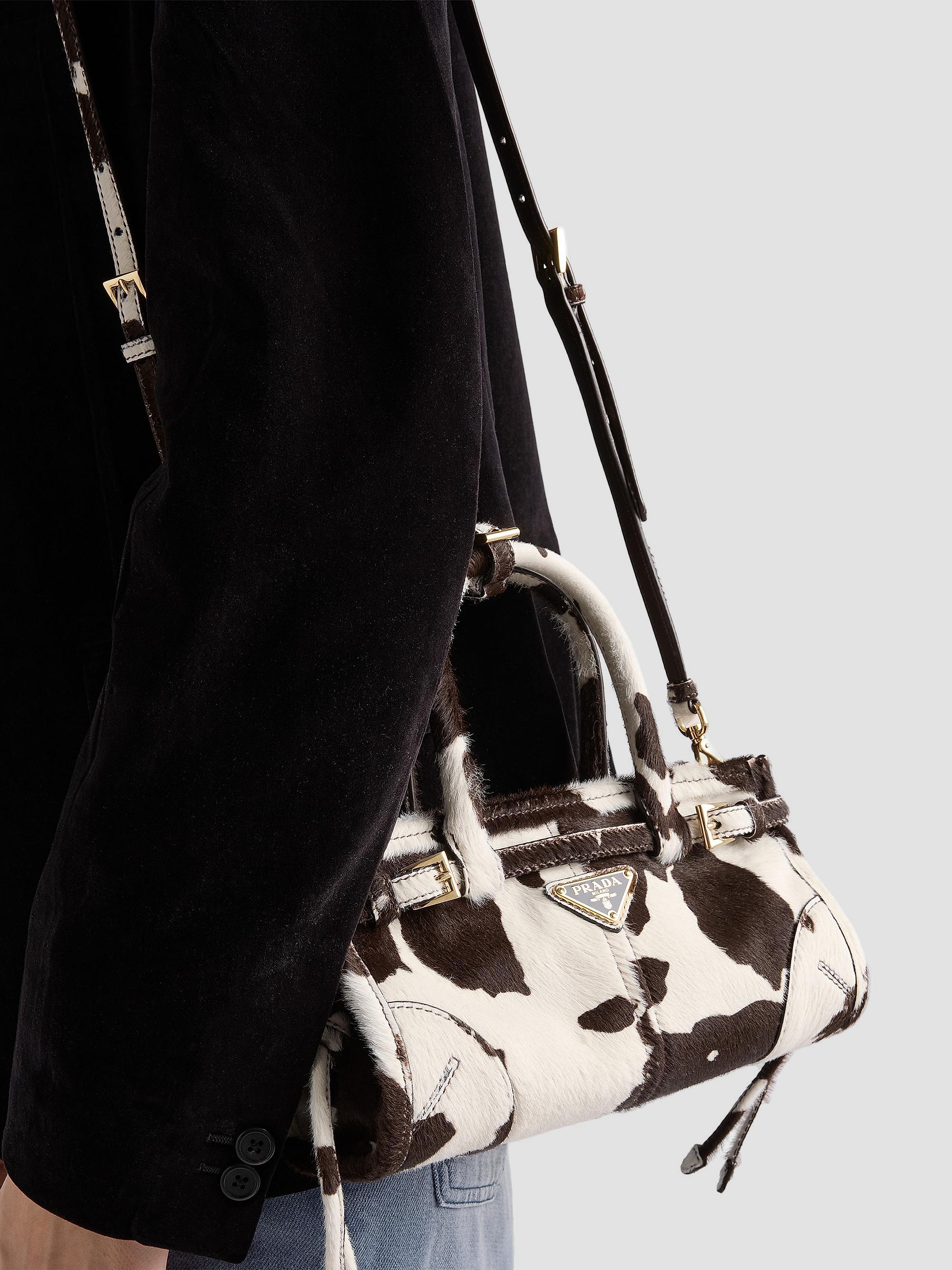 Prada Bonnie Mini Printed Leather Top Handle Bag | Saks Fifth Avenue