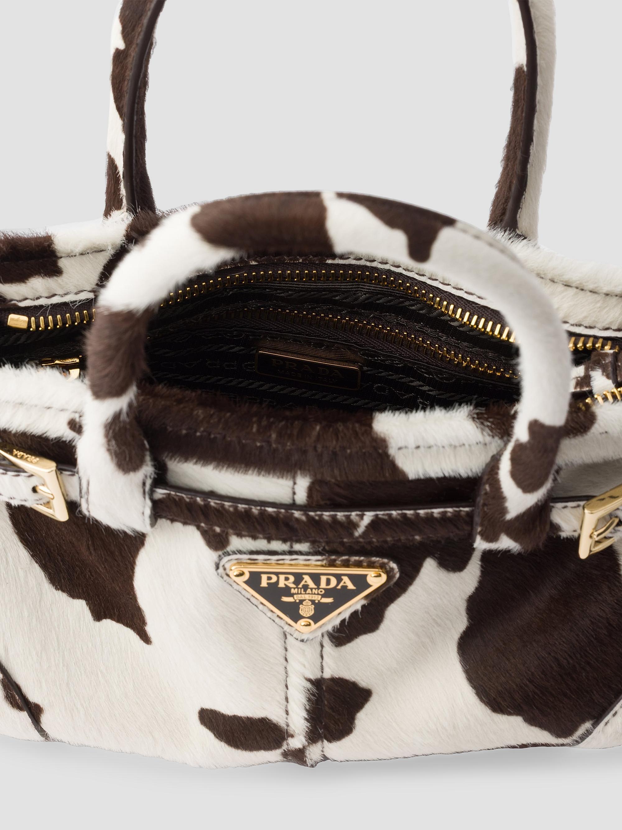 Prada Bonnie Mini Printed Leather Top Handle Bag | Saks Fifth Avenue
