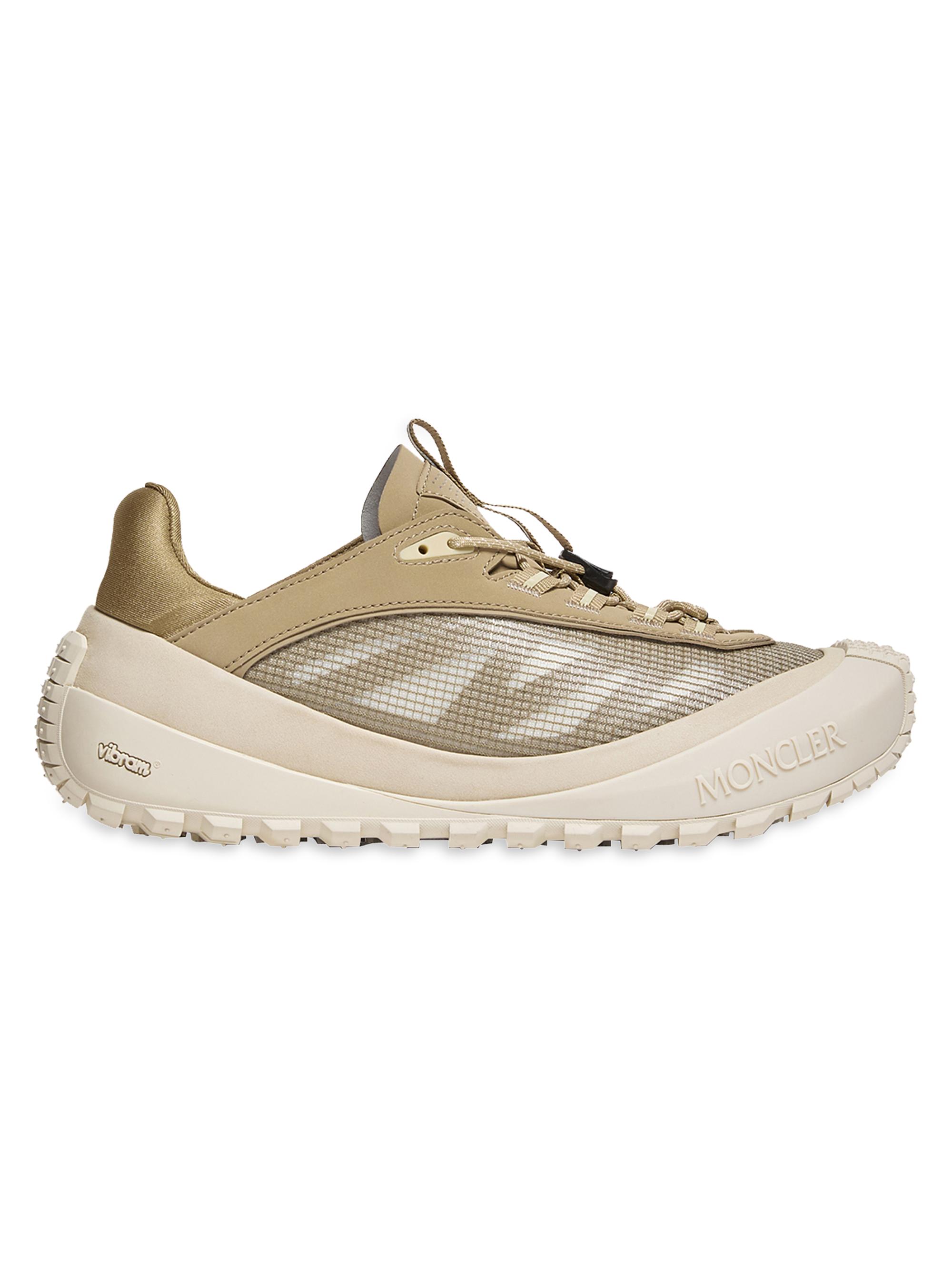 Moncler Men's Trailgrip LP Sneakers in Suede & Nubuck - Gray Beige