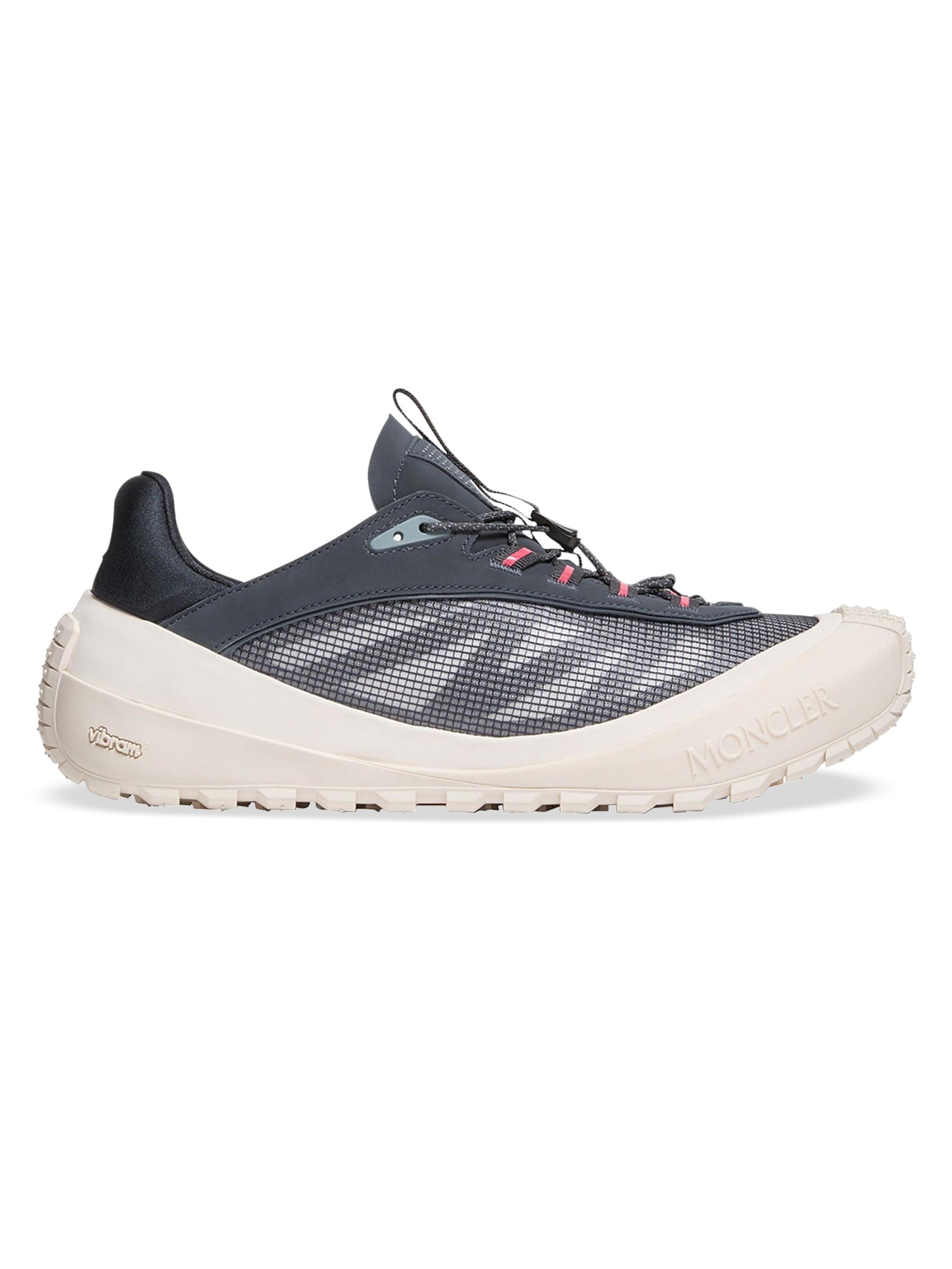 Moncler Men's Trailgrip LP Sneakers in Suede & Nubuck - Navy Blue