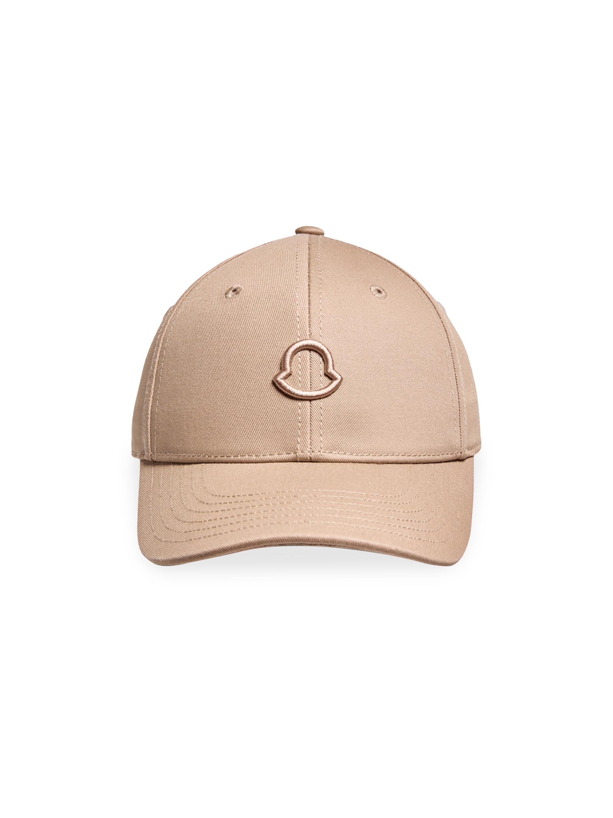 Moncler Women's Baseball Hat in Cotton Gabardine - Light Beige