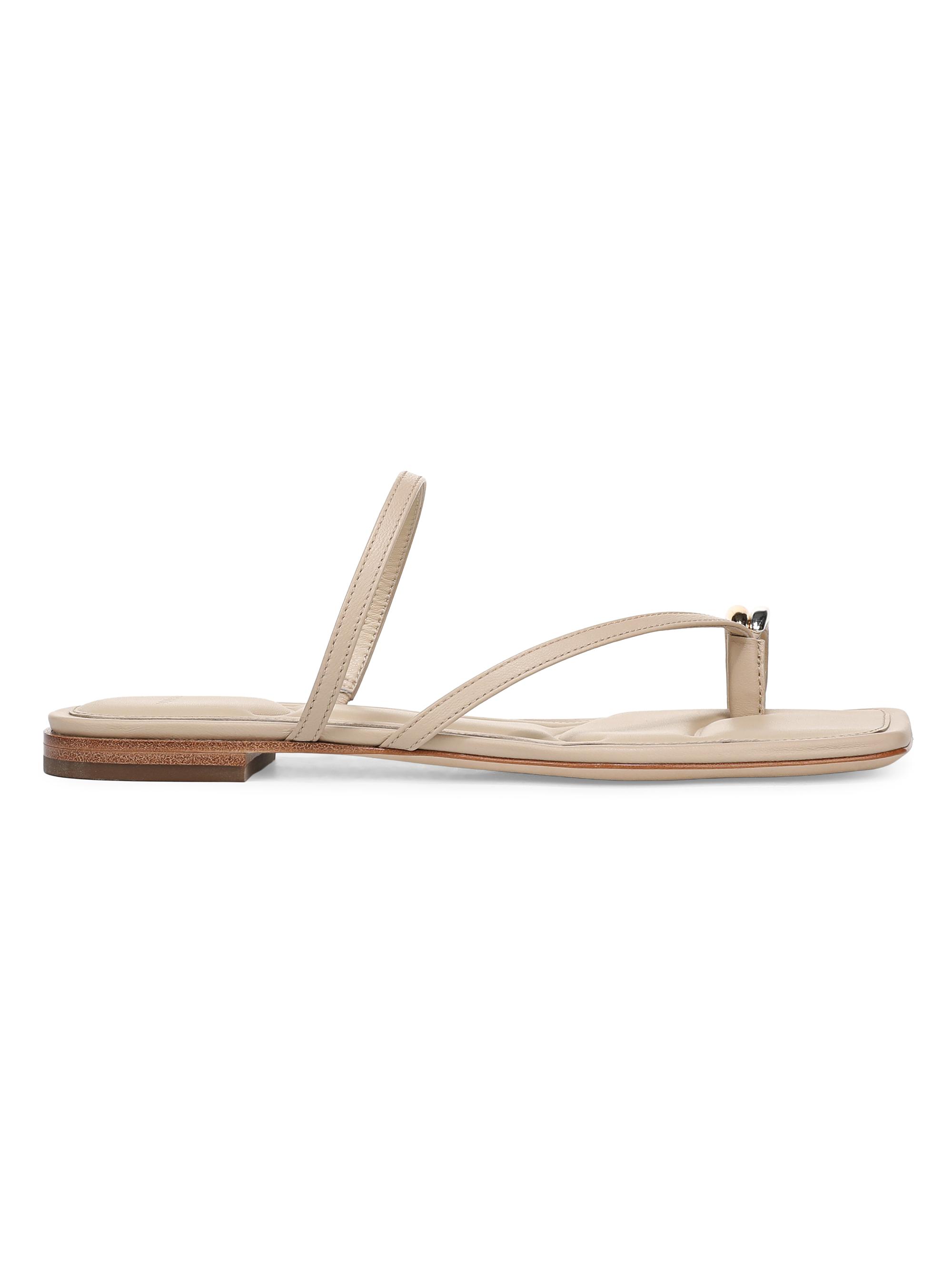 Vince Women's Polli Strappy Leather Slip-On Sandals - Birch Sand | Thumbnail 5