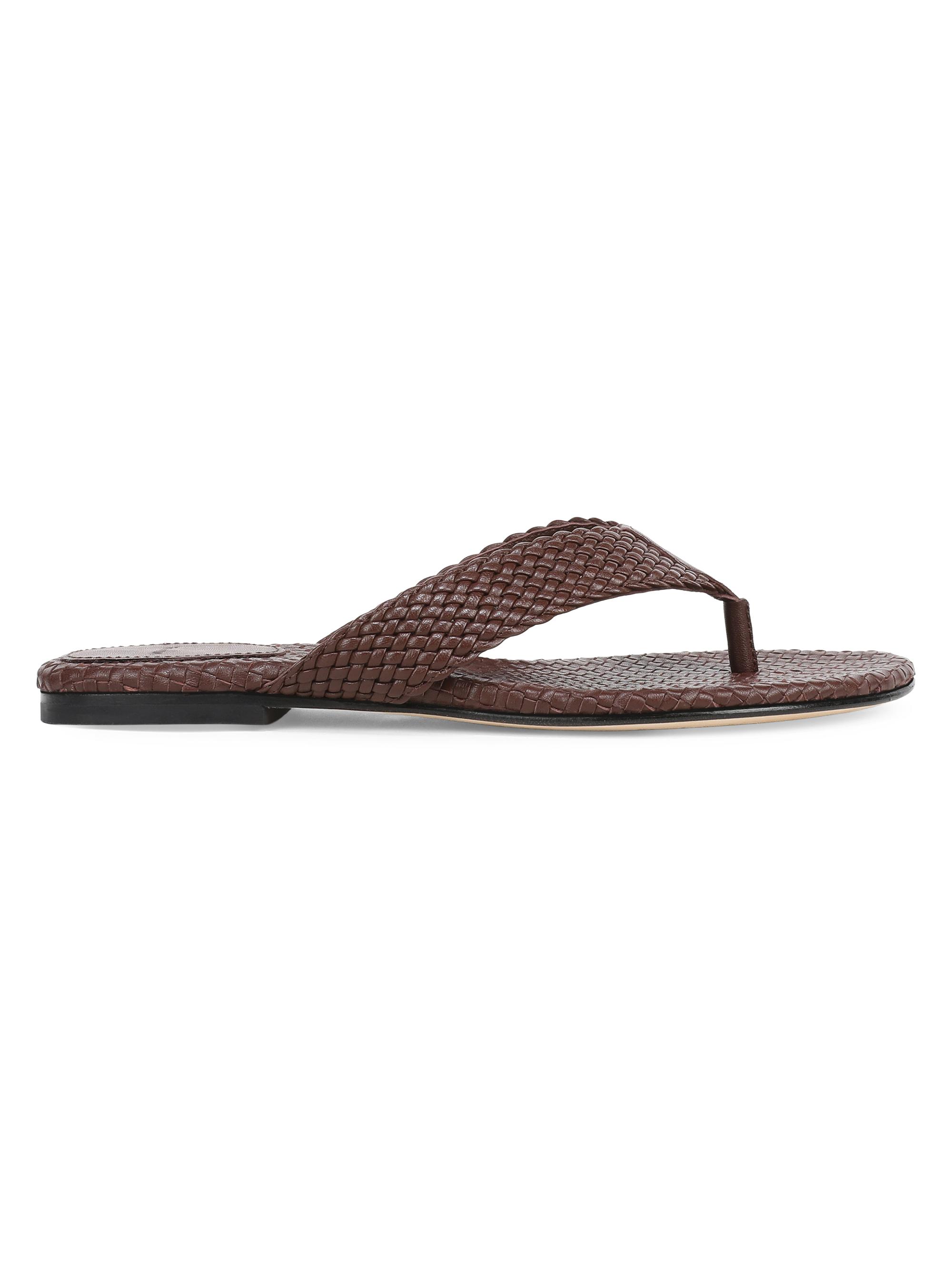 Vince Women's Lotus Woven Leather Sandals - Molton Brown | Thumbnail 5