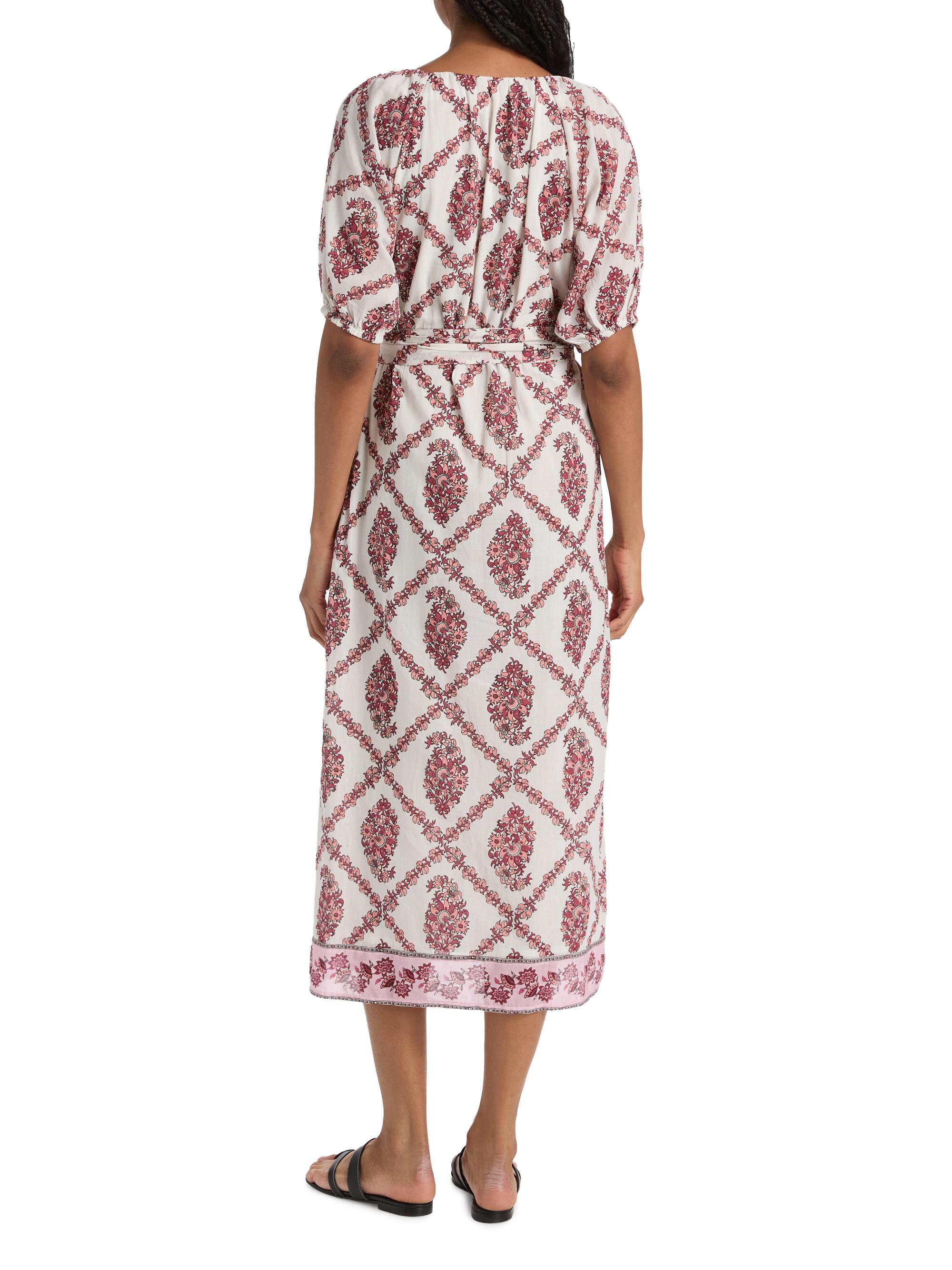 Ro's Garden Women's France Floral Cotton Maxi Dress - Pink Dilshan | Thumbnail 5