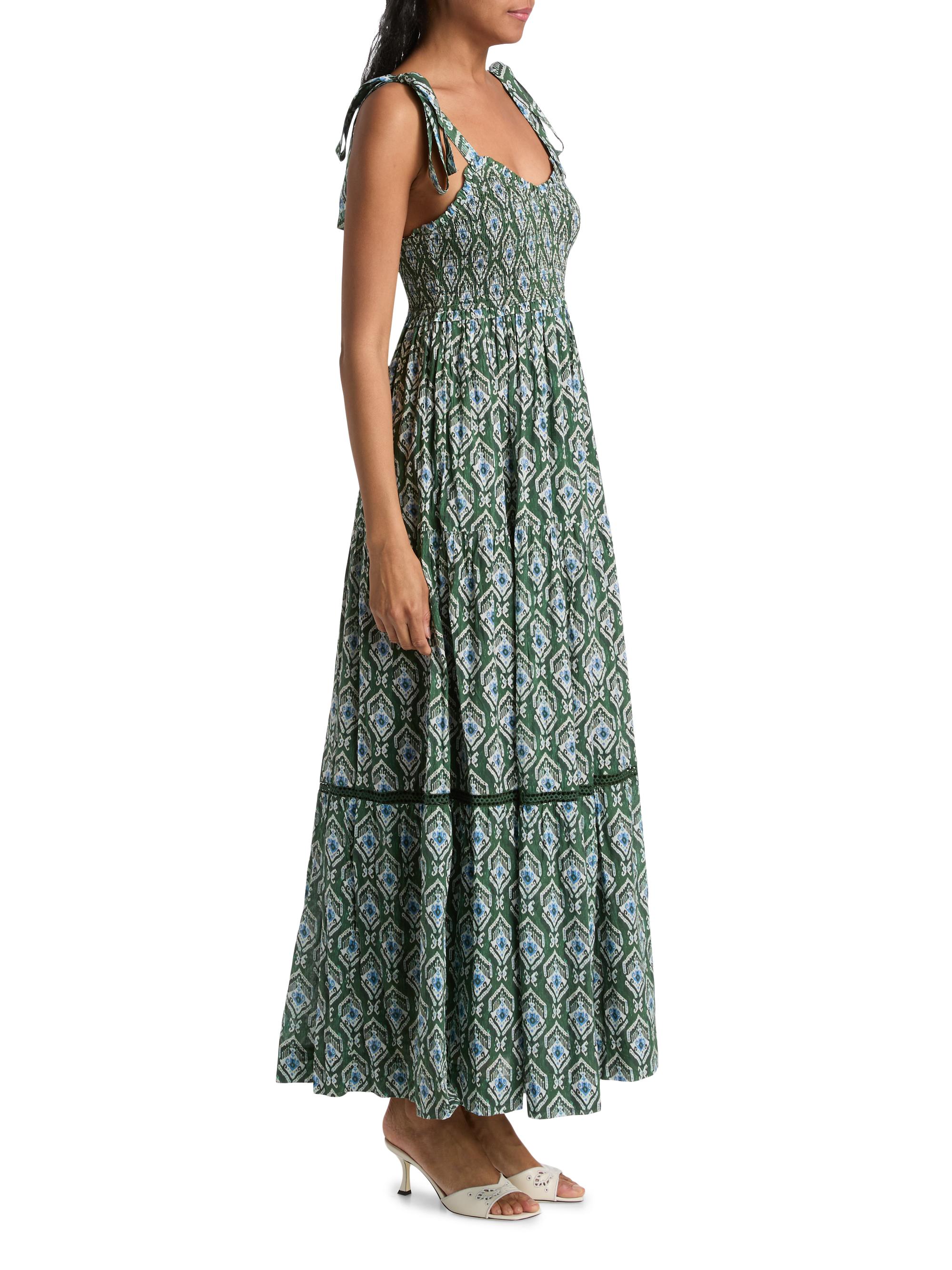 Ro's Garden Women's Reece Floral Maxi Dress - Green Indra | Thumbnail 4