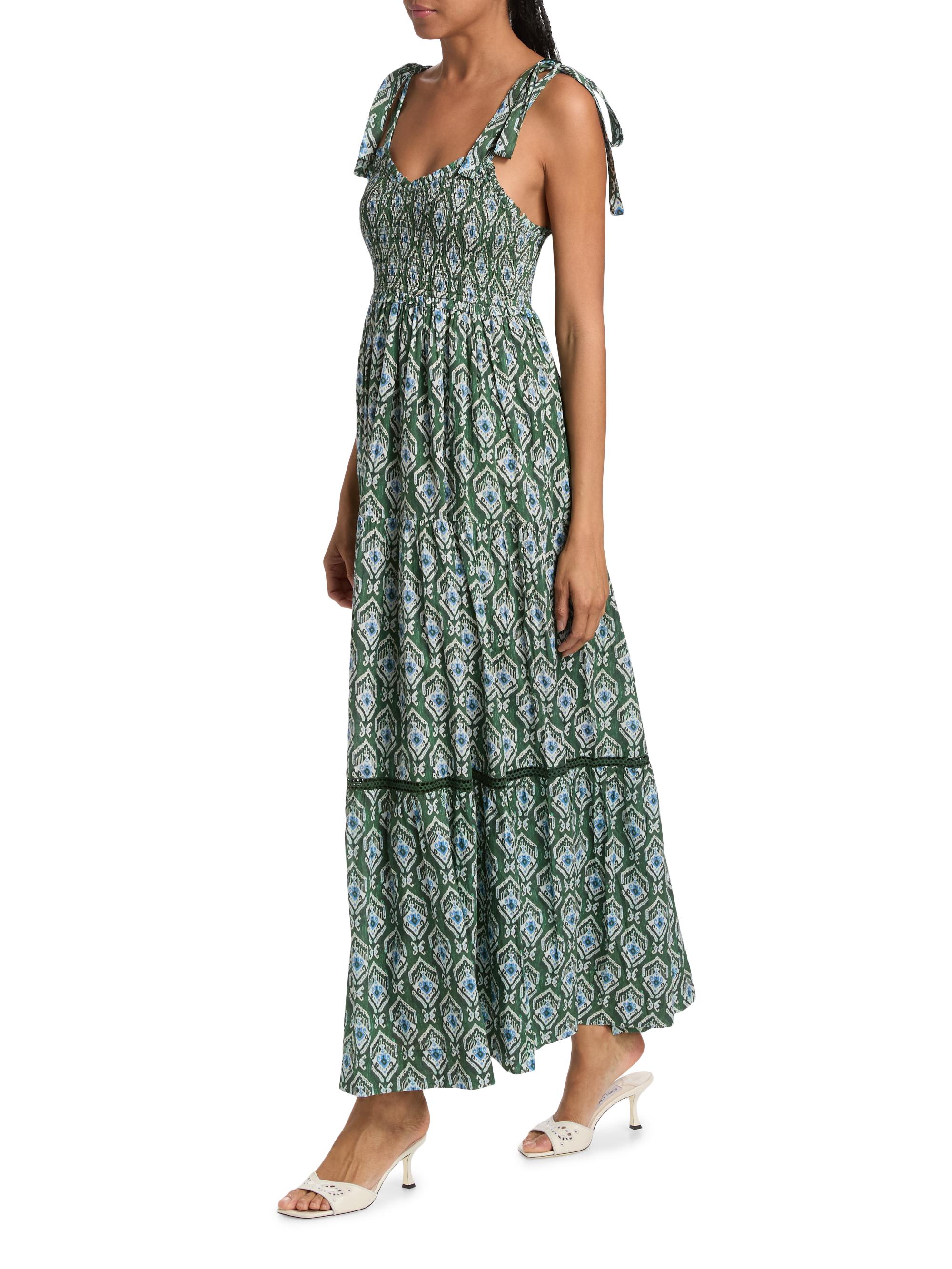 Ro's Garden Women's Reece Floral Maxi Dress - Green Indra | Thumbnail 2