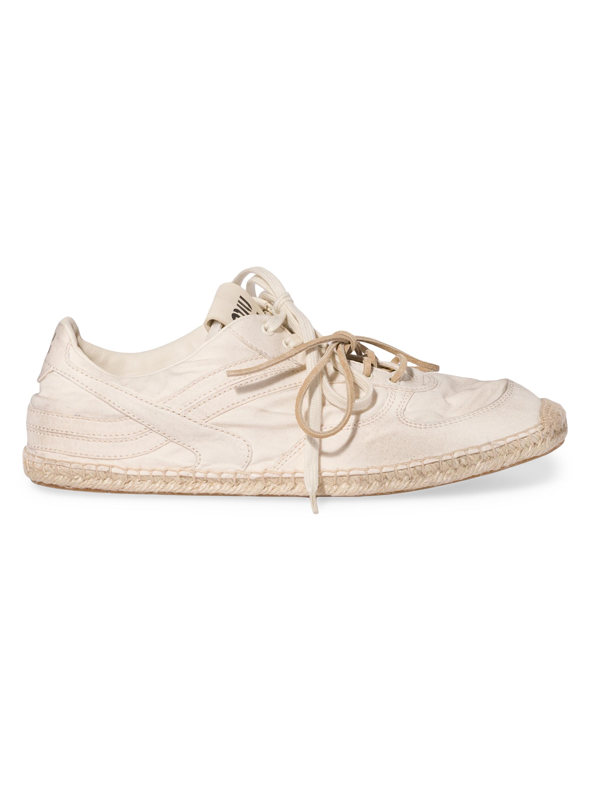 Miu Miu Women's Gymnasium Low-Top Sneakers - Beige Khaki