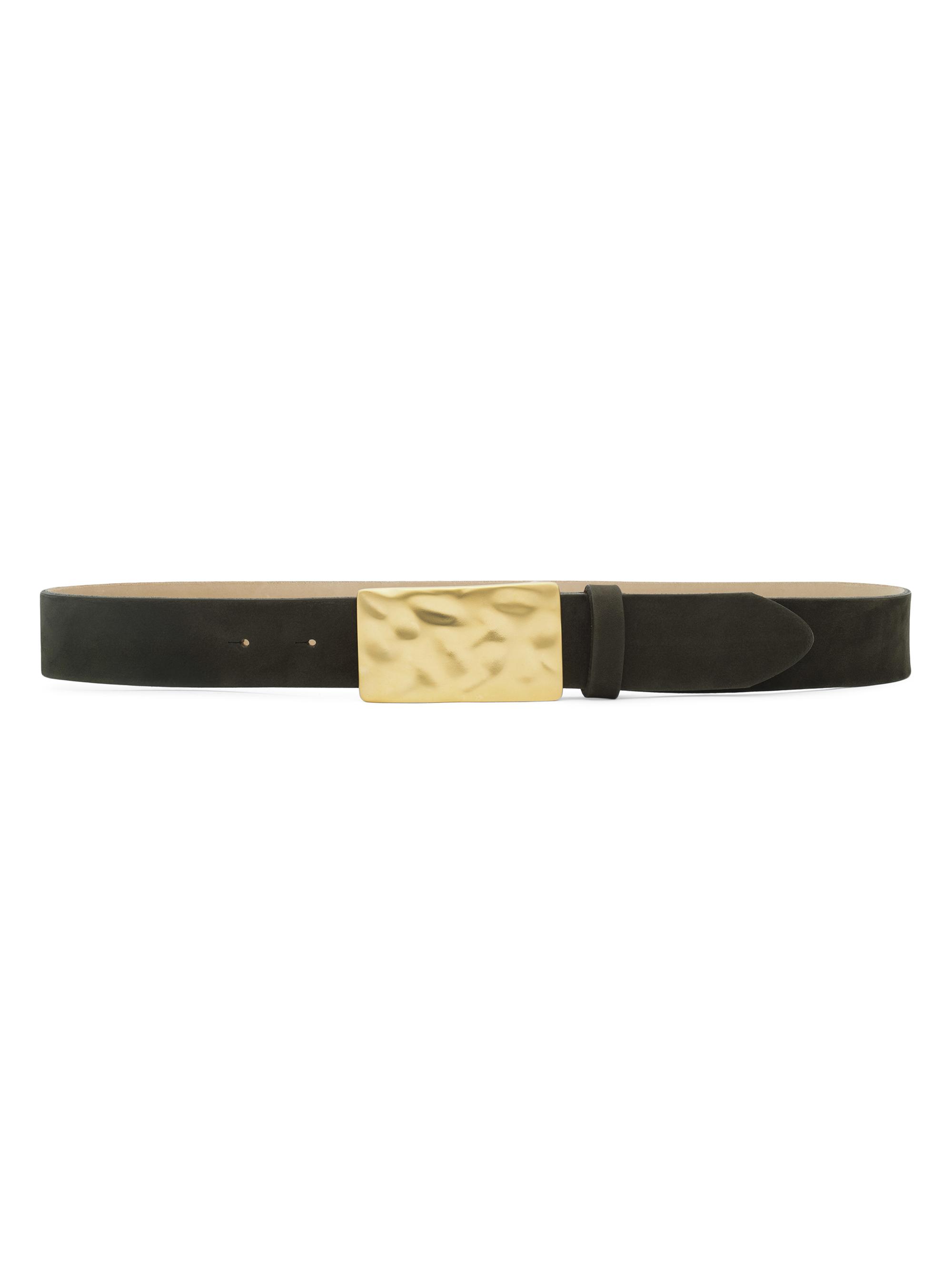 L'AGENCE Women's Chara Suede Belt - Olive Suede