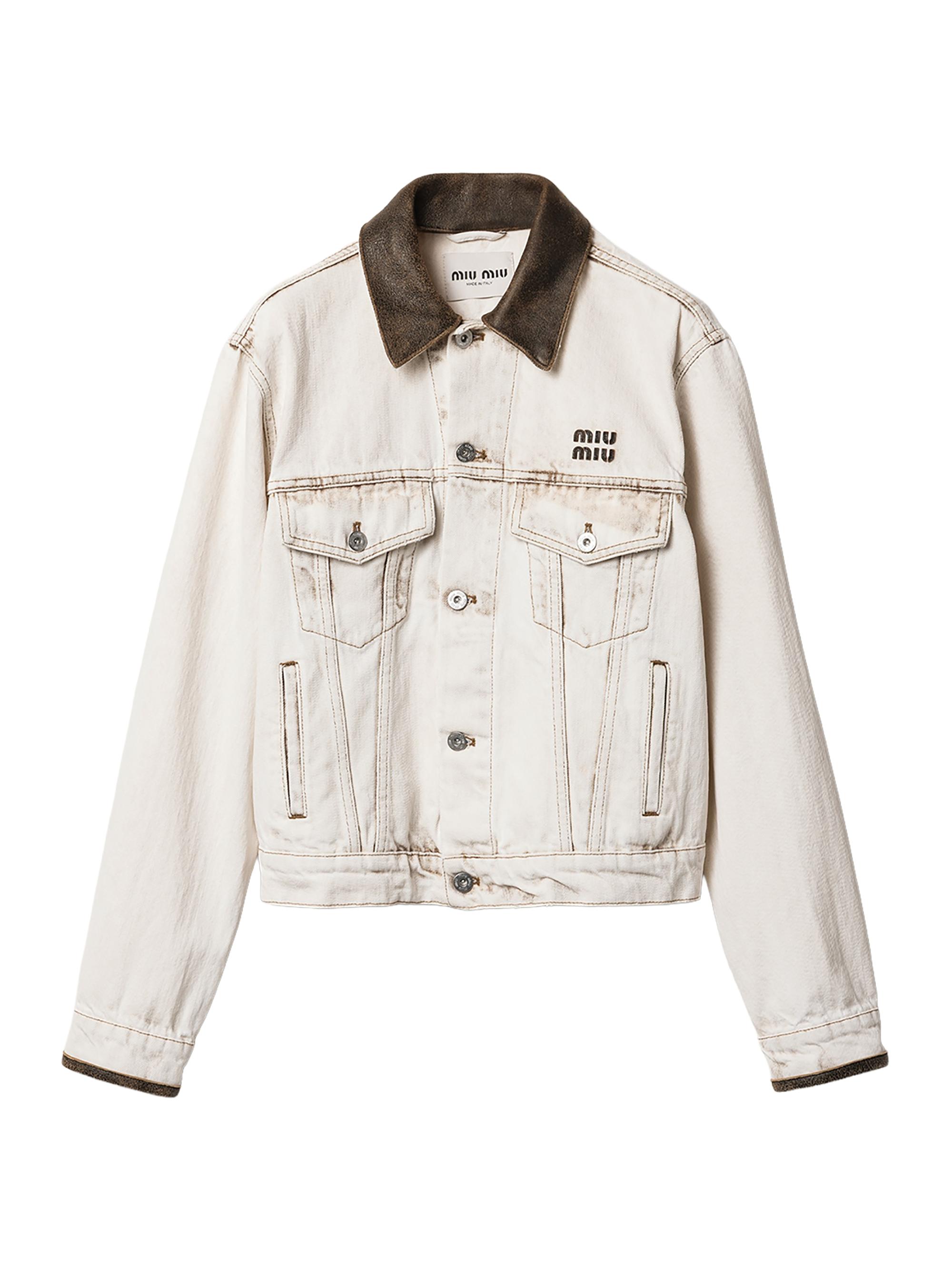 Miu Miu Bonded Pique and Technical Jersey Blouson Jacket | Saks