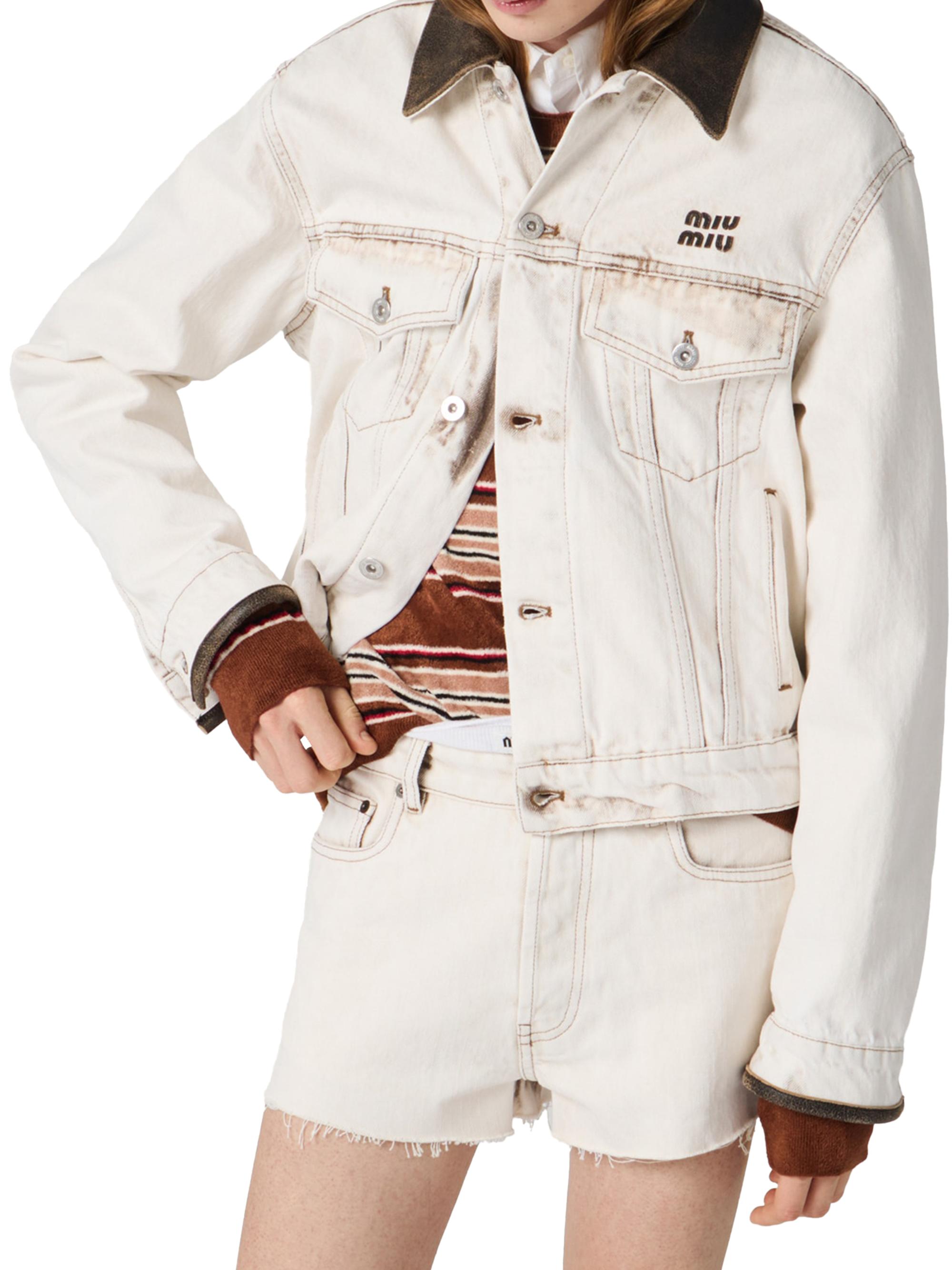 Miu Miu Denim Blouson Jacket | Saks Fifth Avenue
