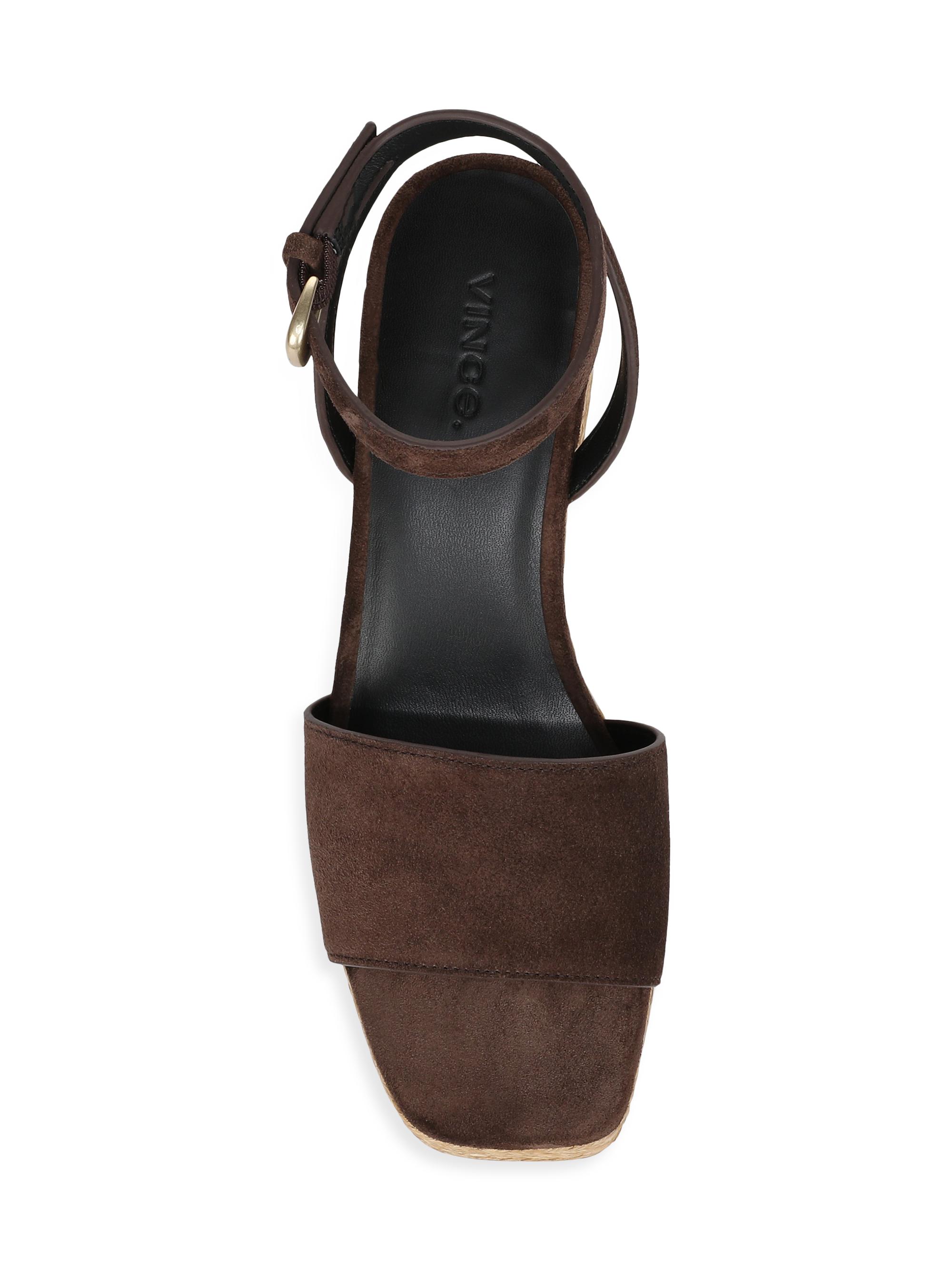 Vince Castella 42MM Suede Platform Sandals | Saks Fifth Avenue