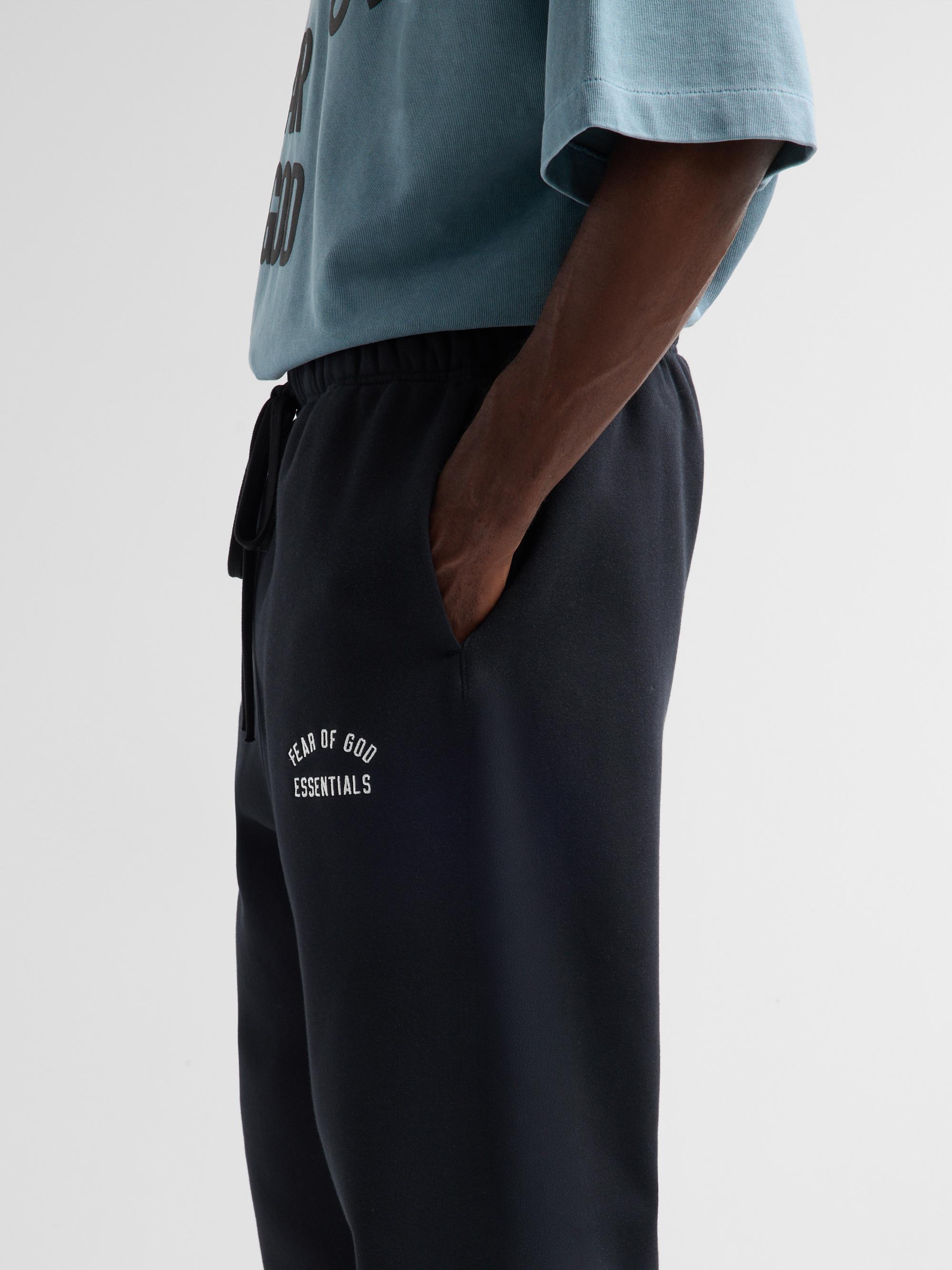 Fear of God Essentials Logo Cotton-Blend Wide-Leg Sweatpants