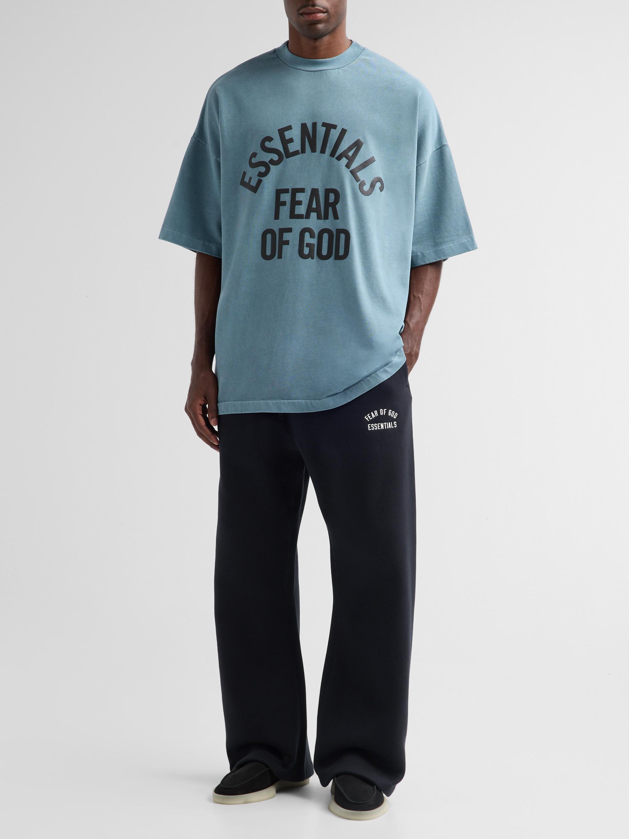 Fear of God Essentials Logo Cotton-Blend Wide-Leg Sweatpants