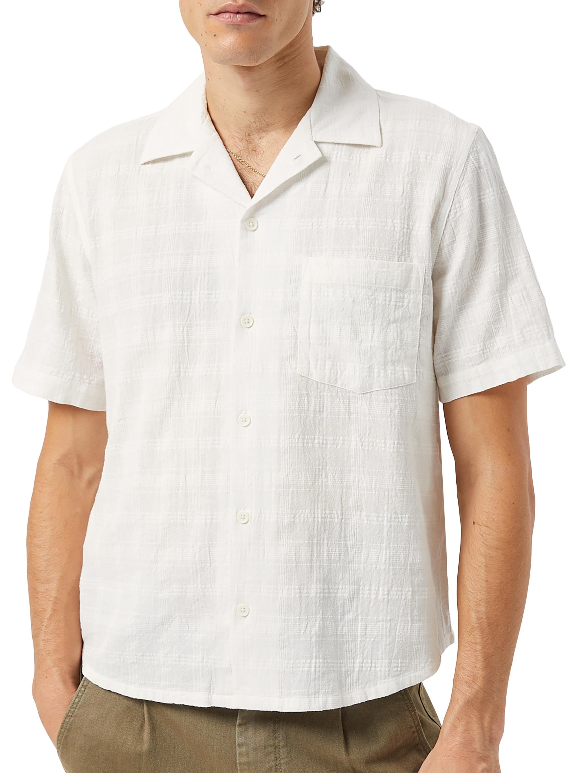 Corridor Men's Washed Dobby Cotton Shirt - White