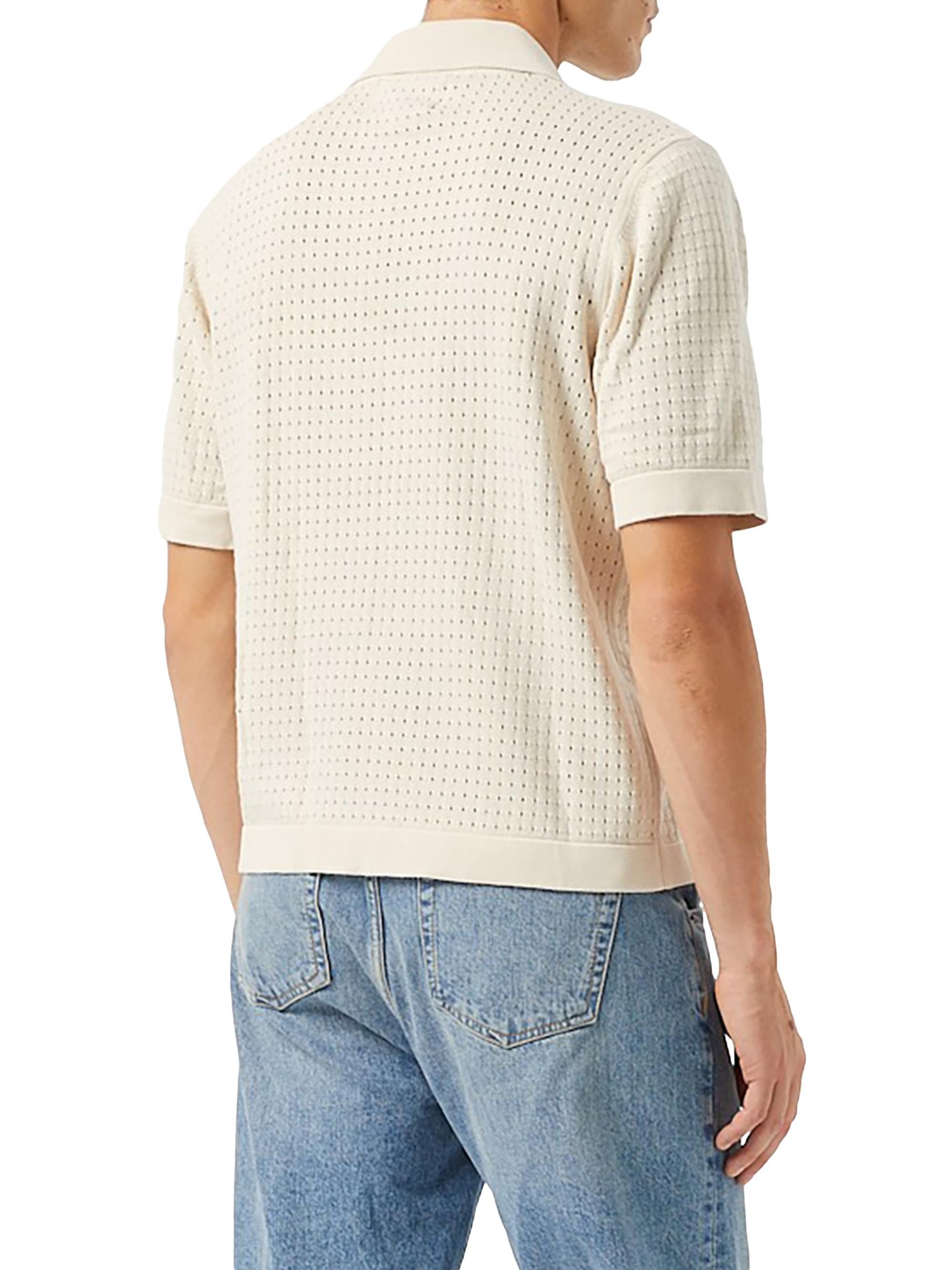 Corridor Men's Pointelle-Knit Cotton Shirt - Natural | Thumbnail 3