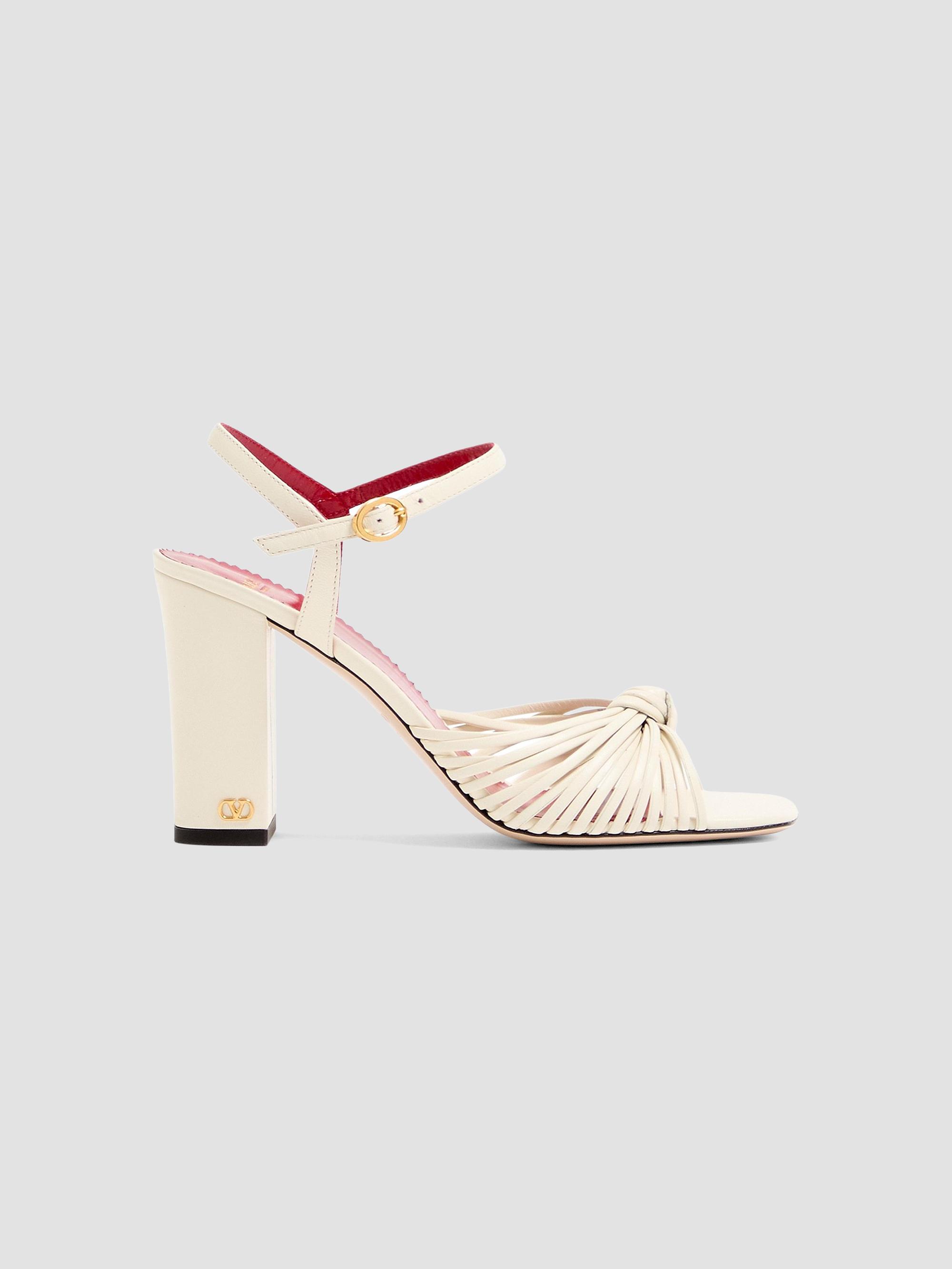 Valentino Garavani Women's Annet Kidskin 90MM Sandals - | Thumbnail 8