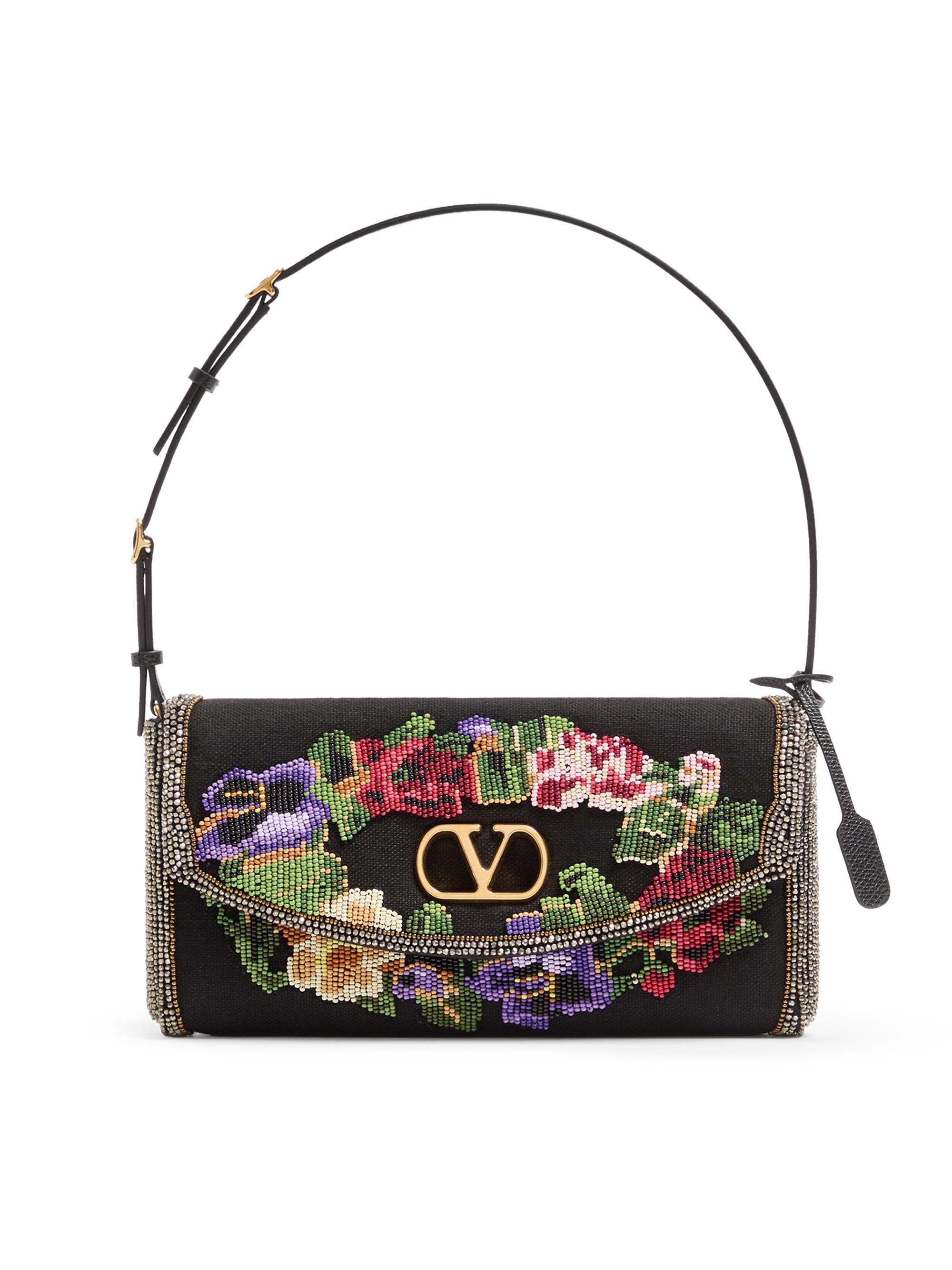 Valentino Garavani Women's Devain  Embroidered Shoulder Bag - Multicolored