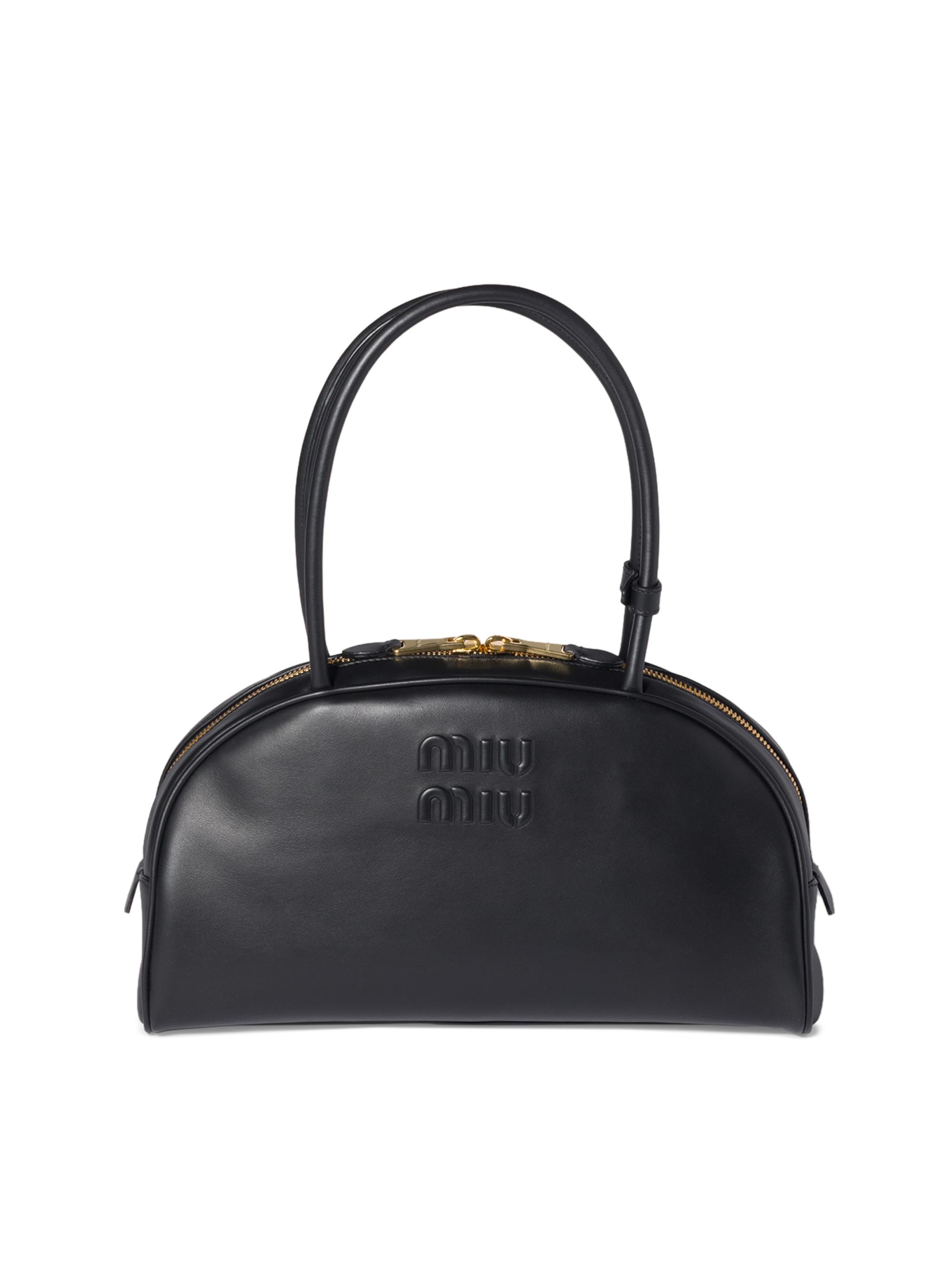 Miu Miu Aventure Nappa Leather Shoulder Bag | Saks Fifth Avenue