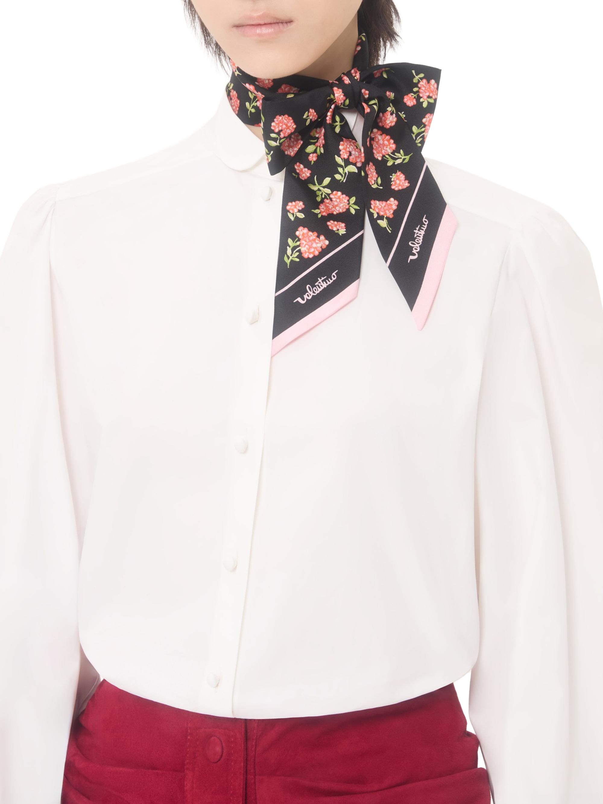 Valentino Garavani Women's Ramage Fiorellini Silk Bandeau Scarf - Multicolored