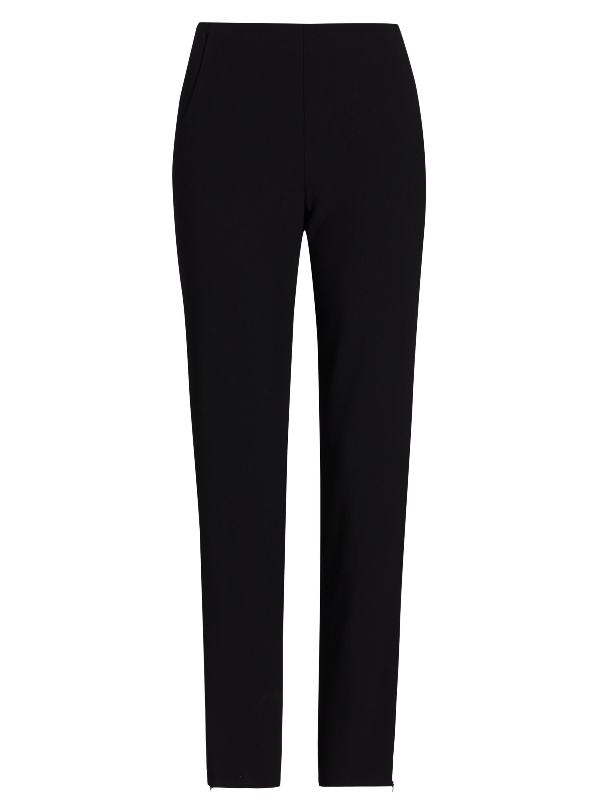 Giorgio Armani Women's Essentials Wool Slim-Fit Trousers - Black