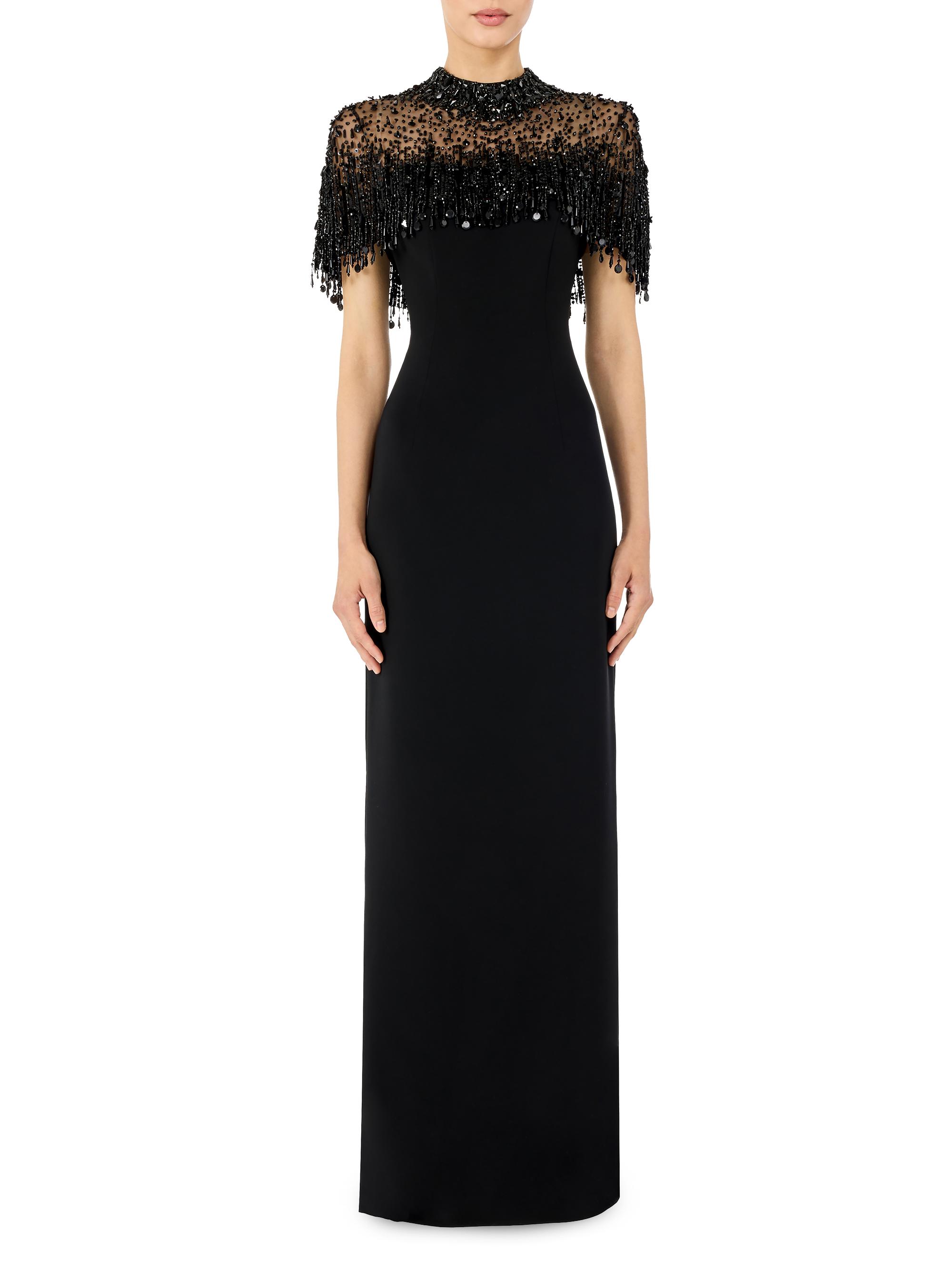 Jenny Packham Livia Embellished Drape Column Gown | Saks Fifth Avenue