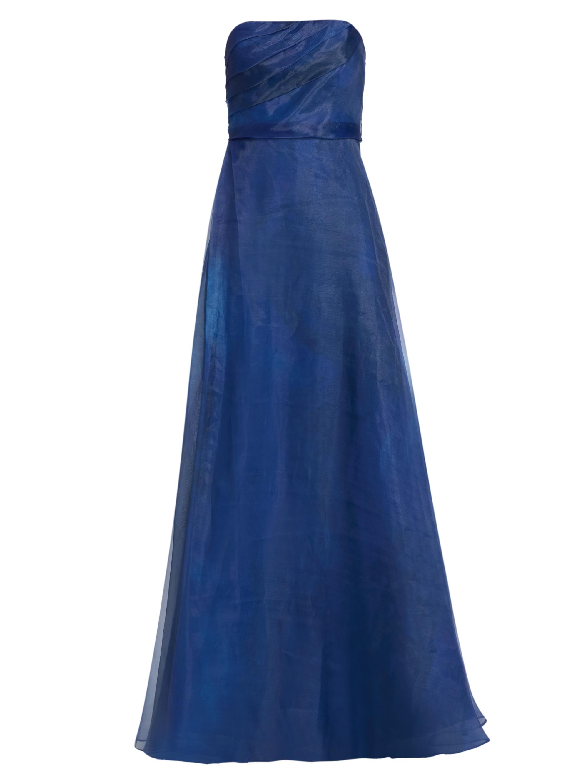 Rene Ruiz Collection Women's Draped Organza Strapless Gown - Navy