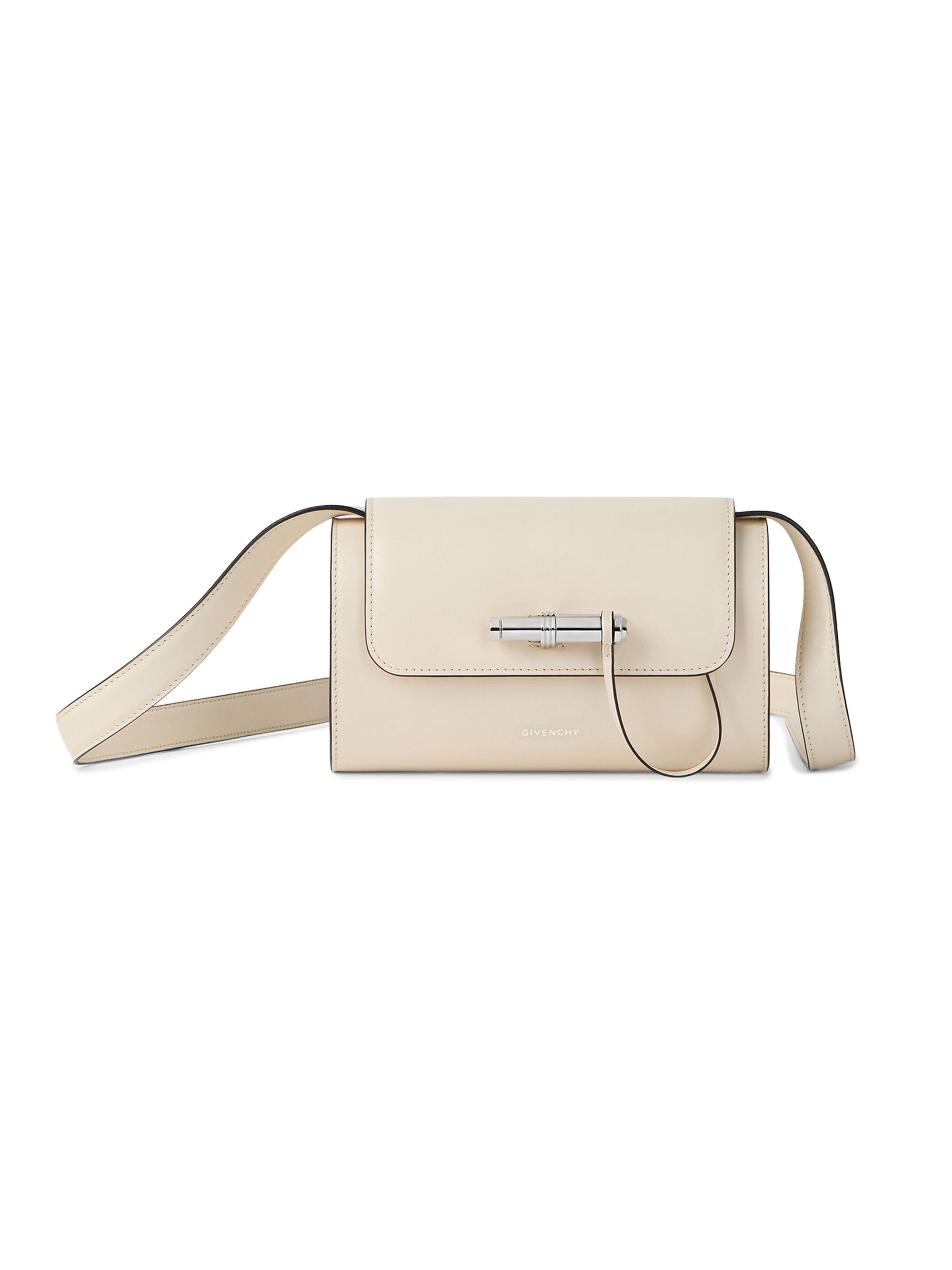 Givenchy Women's Pout  Shoulder Bag in Leather - Cream