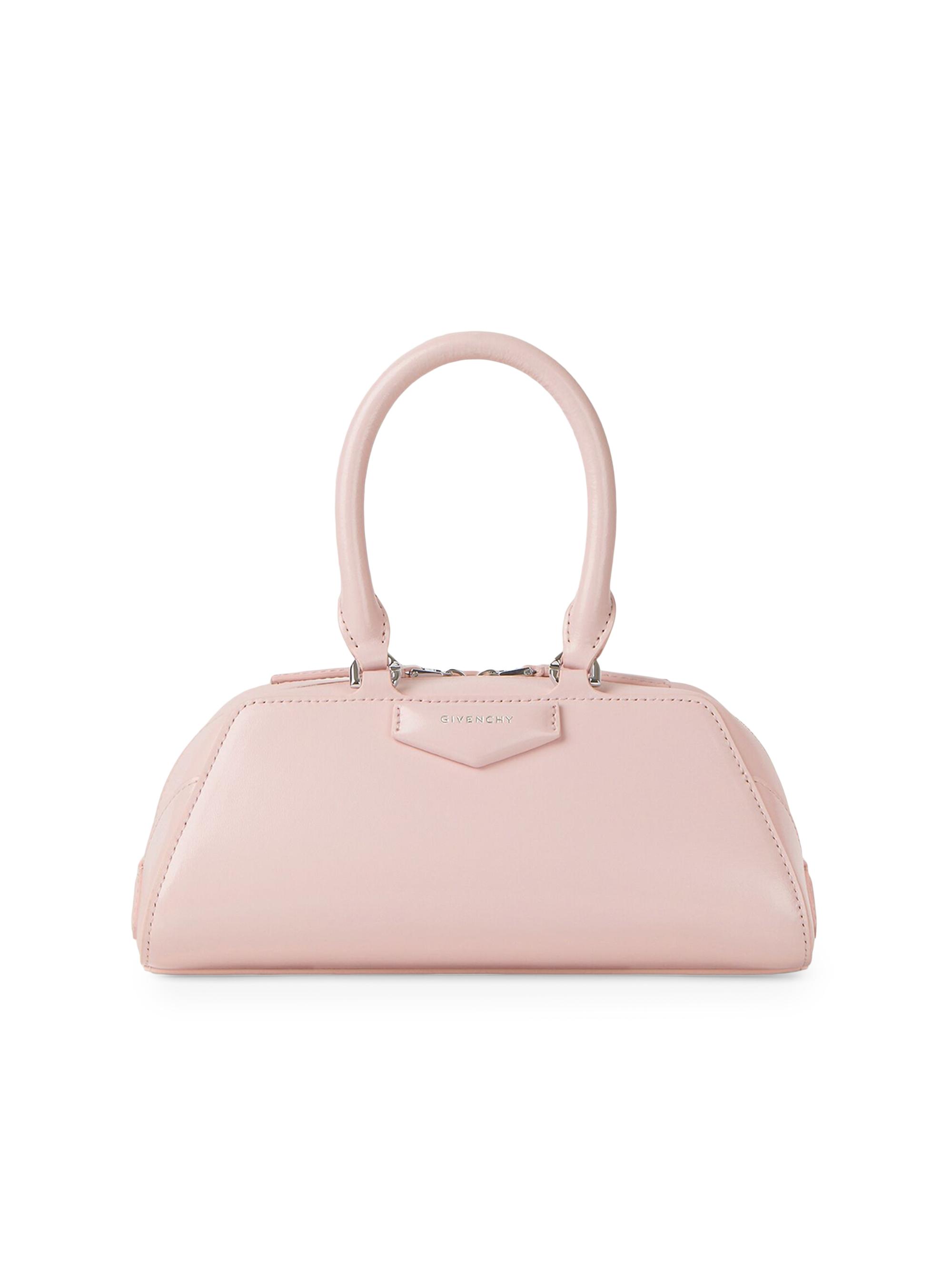 Givenchy Women's Mini Antigona East-West Top Handle Bag in Box Leather - Baby Pink
