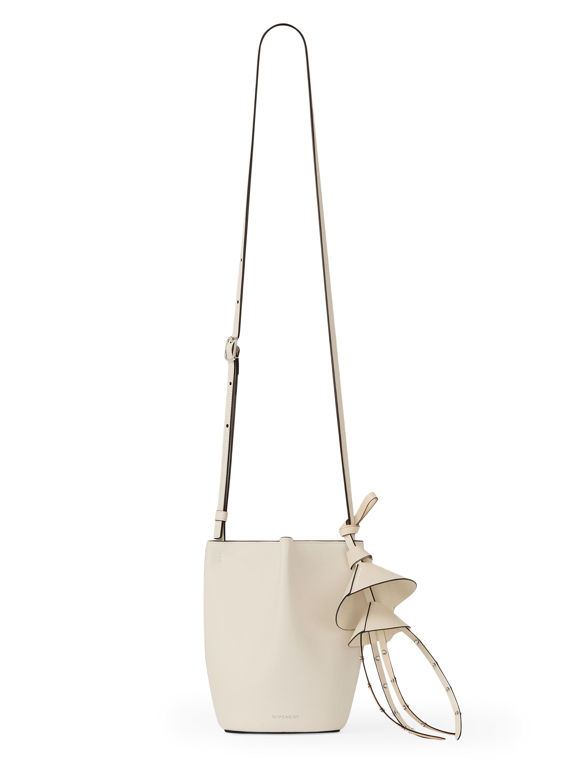 Givenchy Women's Nano Snap Bucket Bag in Grained Leather - Deep Red