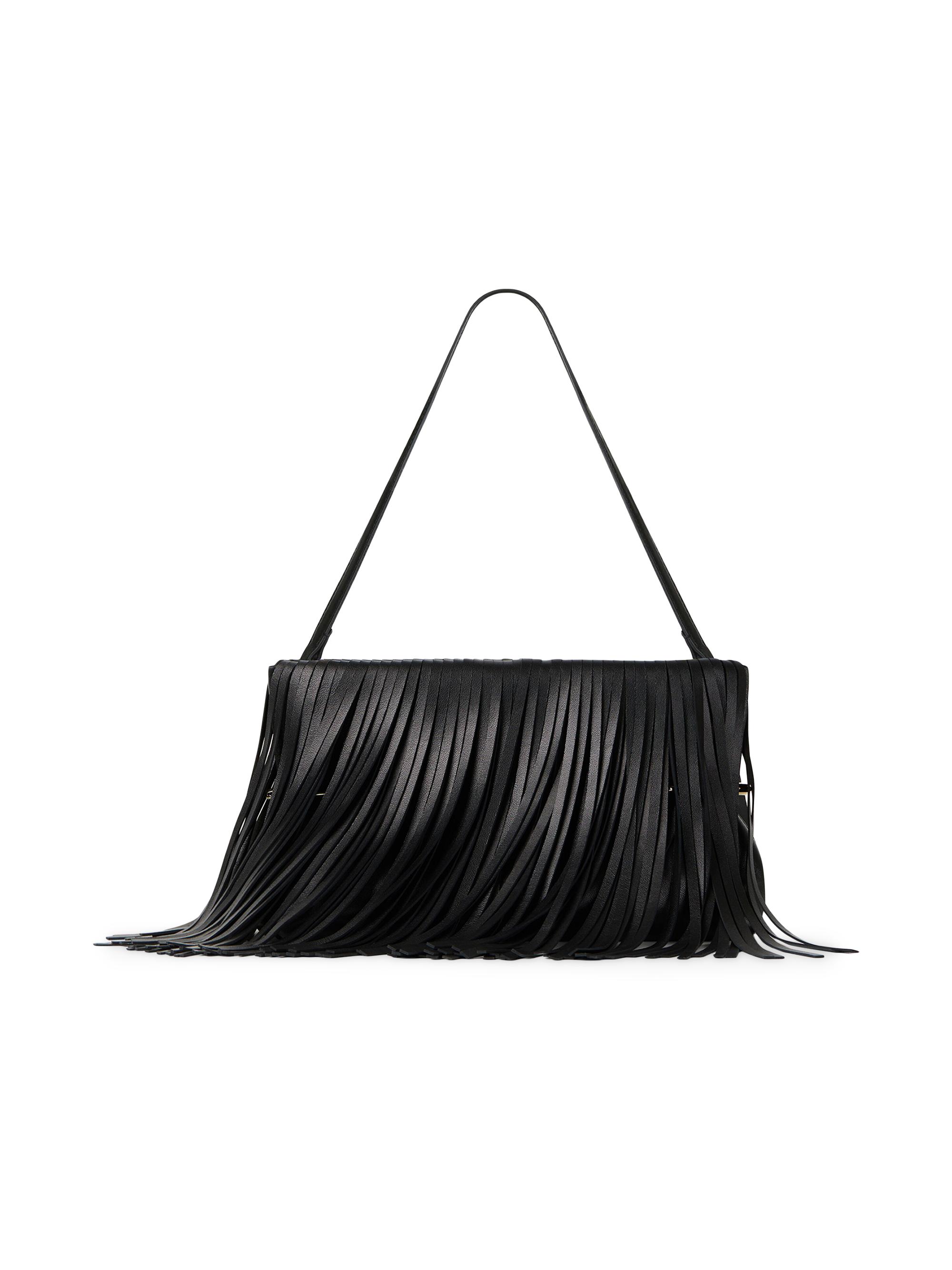 Givenchy Pinch Soft Clutch in Nappa Leather with Fringes | Saks