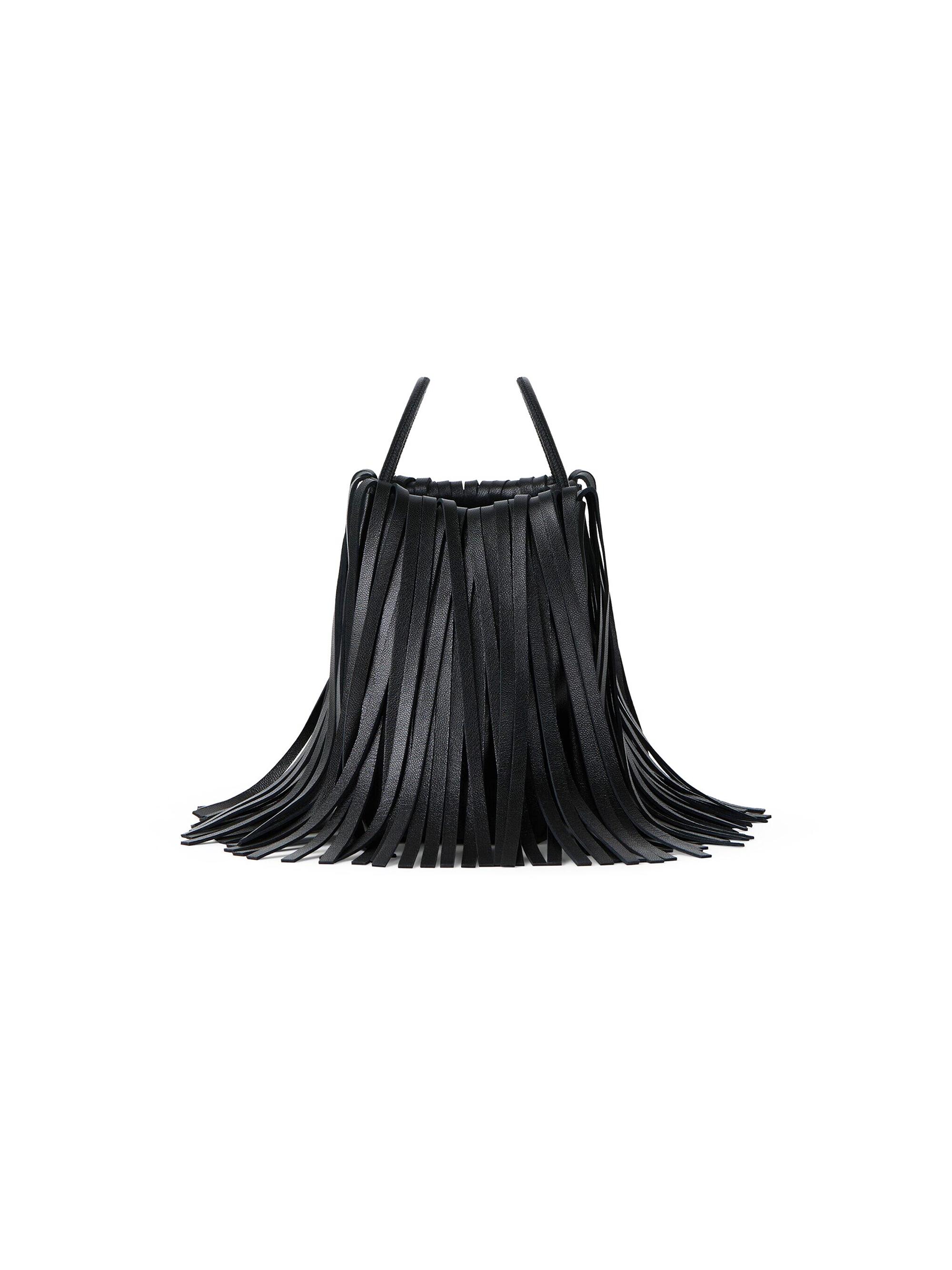 Givenchy Nano Facet Top Handle Bag in Leather with Fringes | Saks