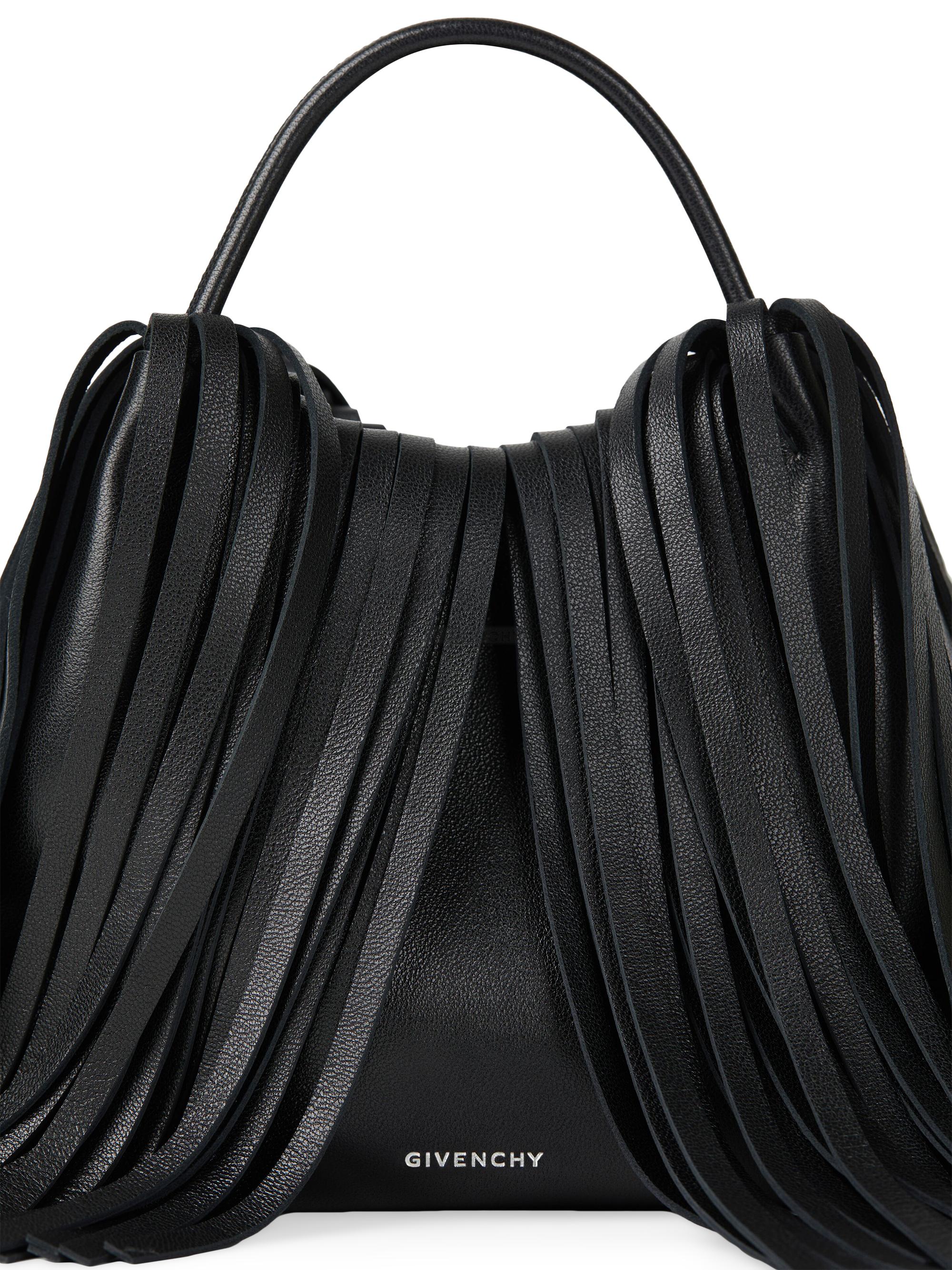 Givenchy Nano Facet Top Handle Bag in Leather with Fringes | Saks